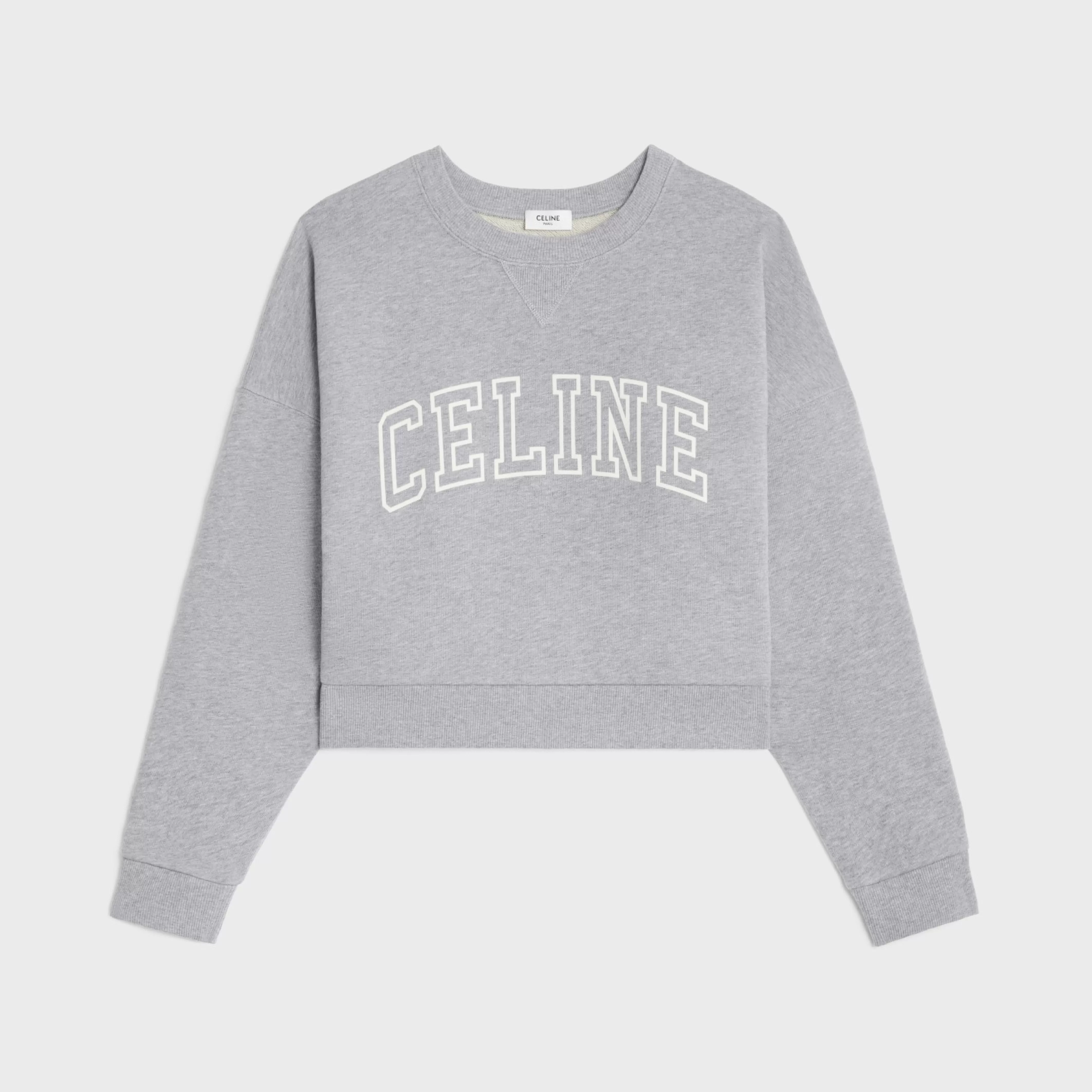 loose sweatshirt in cotton fleece^CELINE Online