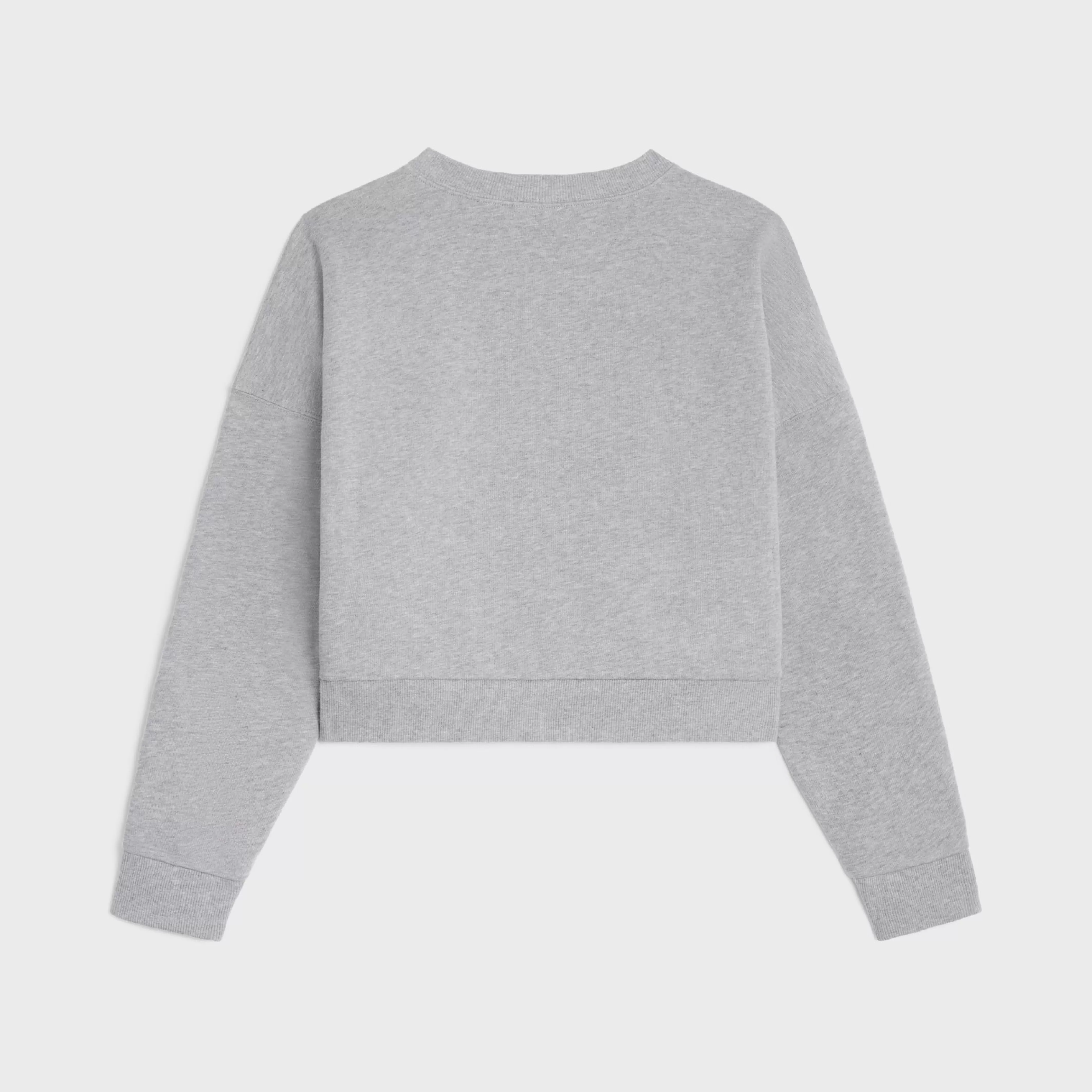 loose sweatshirt in cotton fleece^CELINE Online