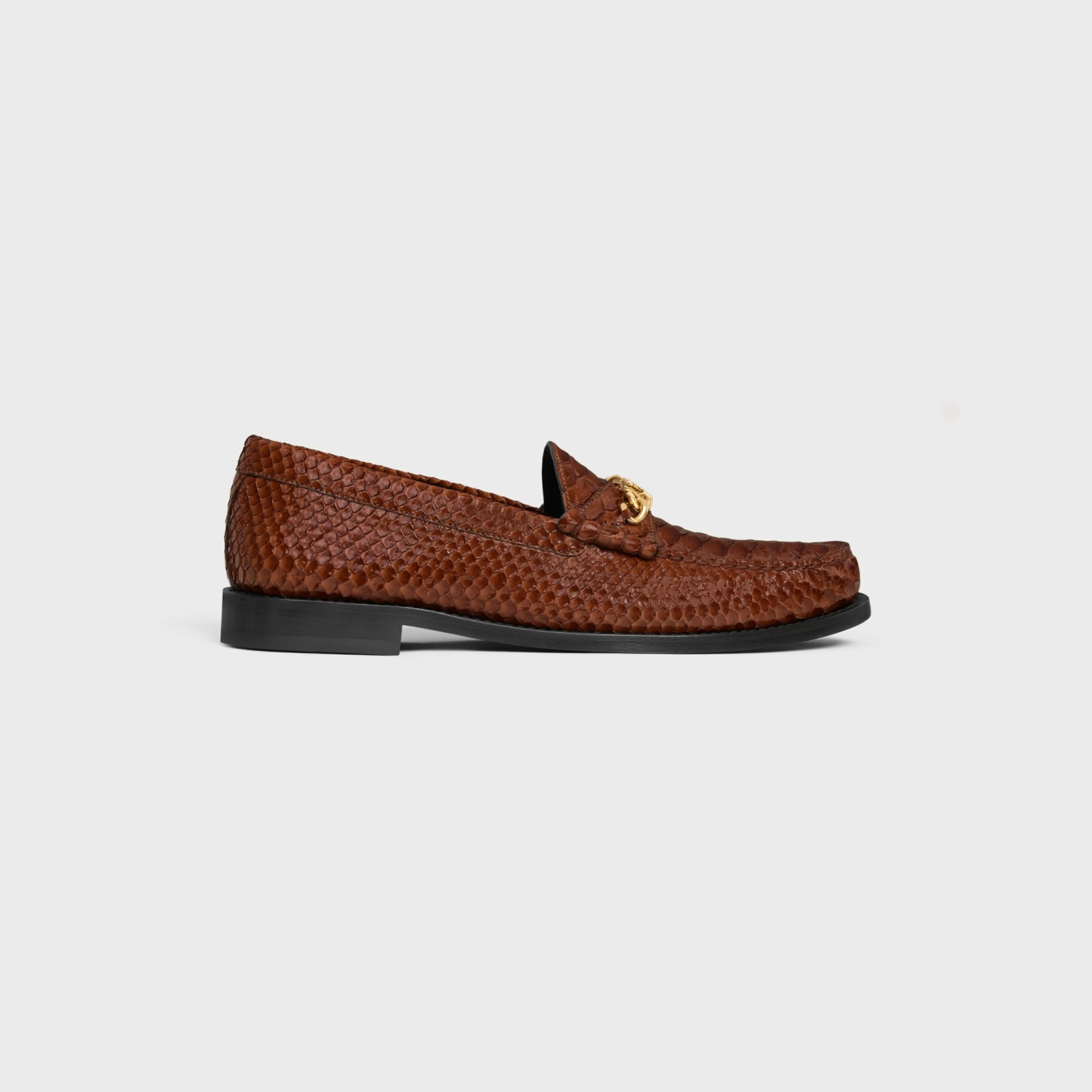 LUCO TRIOMPHE CHAIN LOAFER in PATENT PYTHON STAMPED CALFSKIN^CELINE Outlet