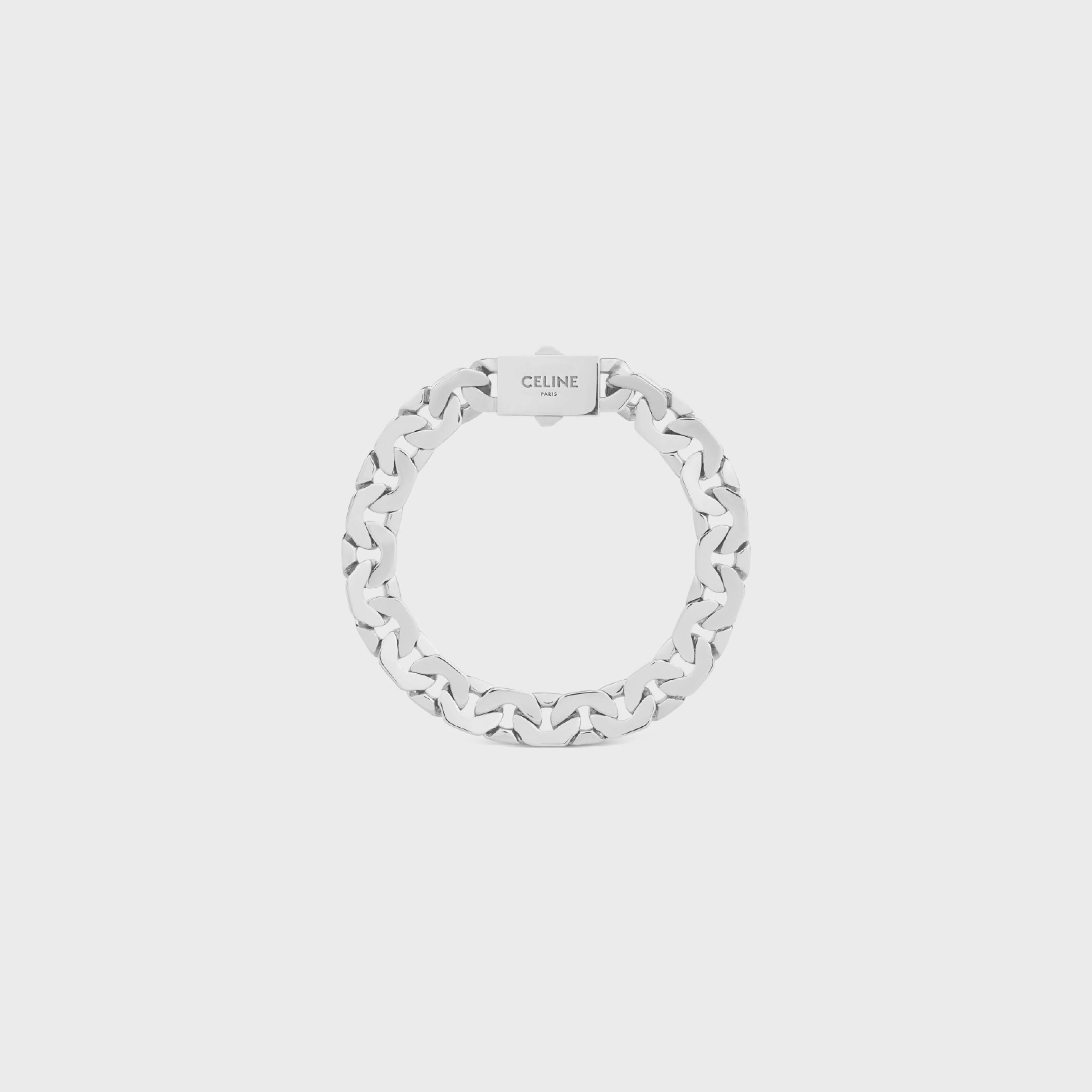 Mesh Bracelet in Sterling with Rhodium finish^CELINE Cheap