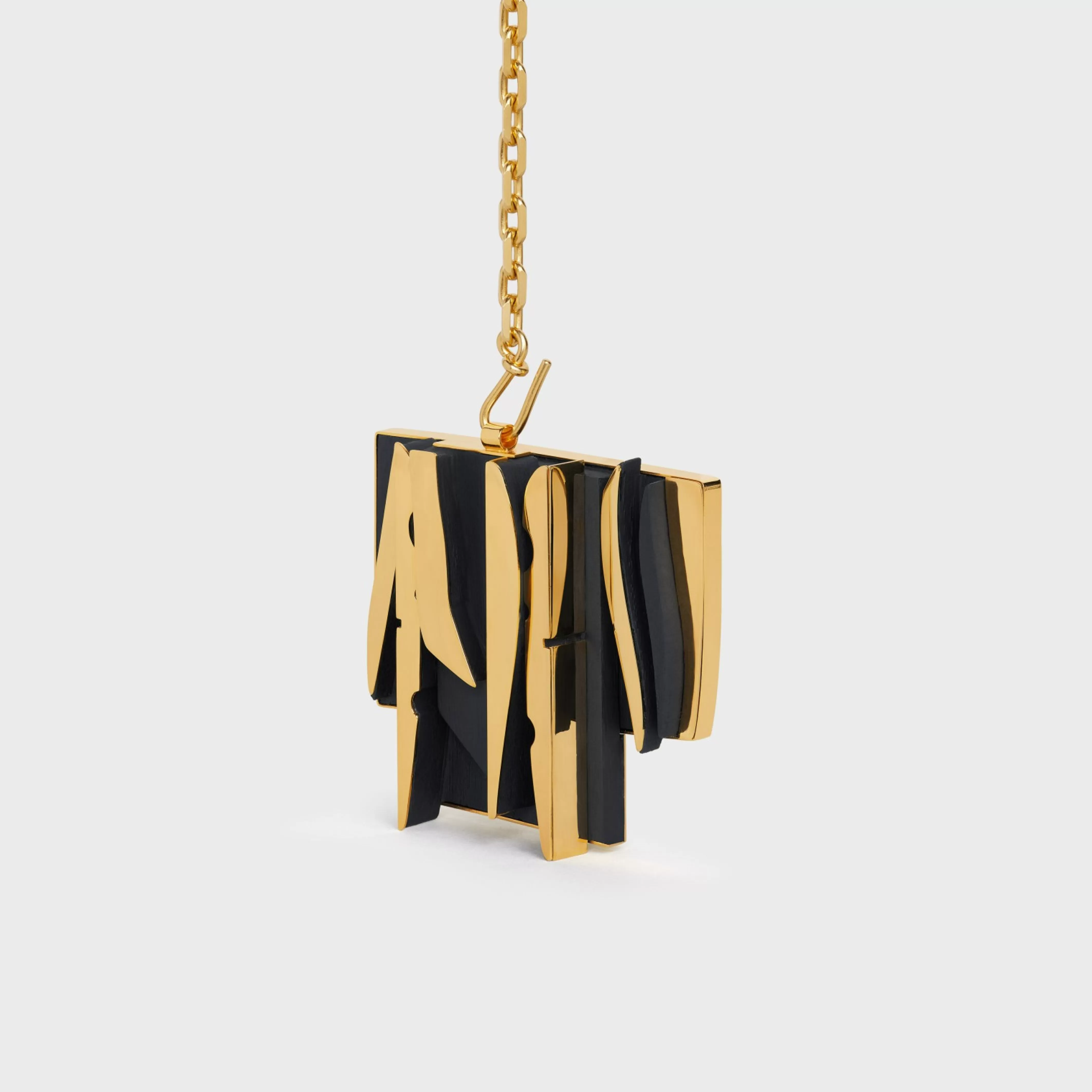 Nevelson Project Necklace Vermeil and Oak Wood^CELINE Hot