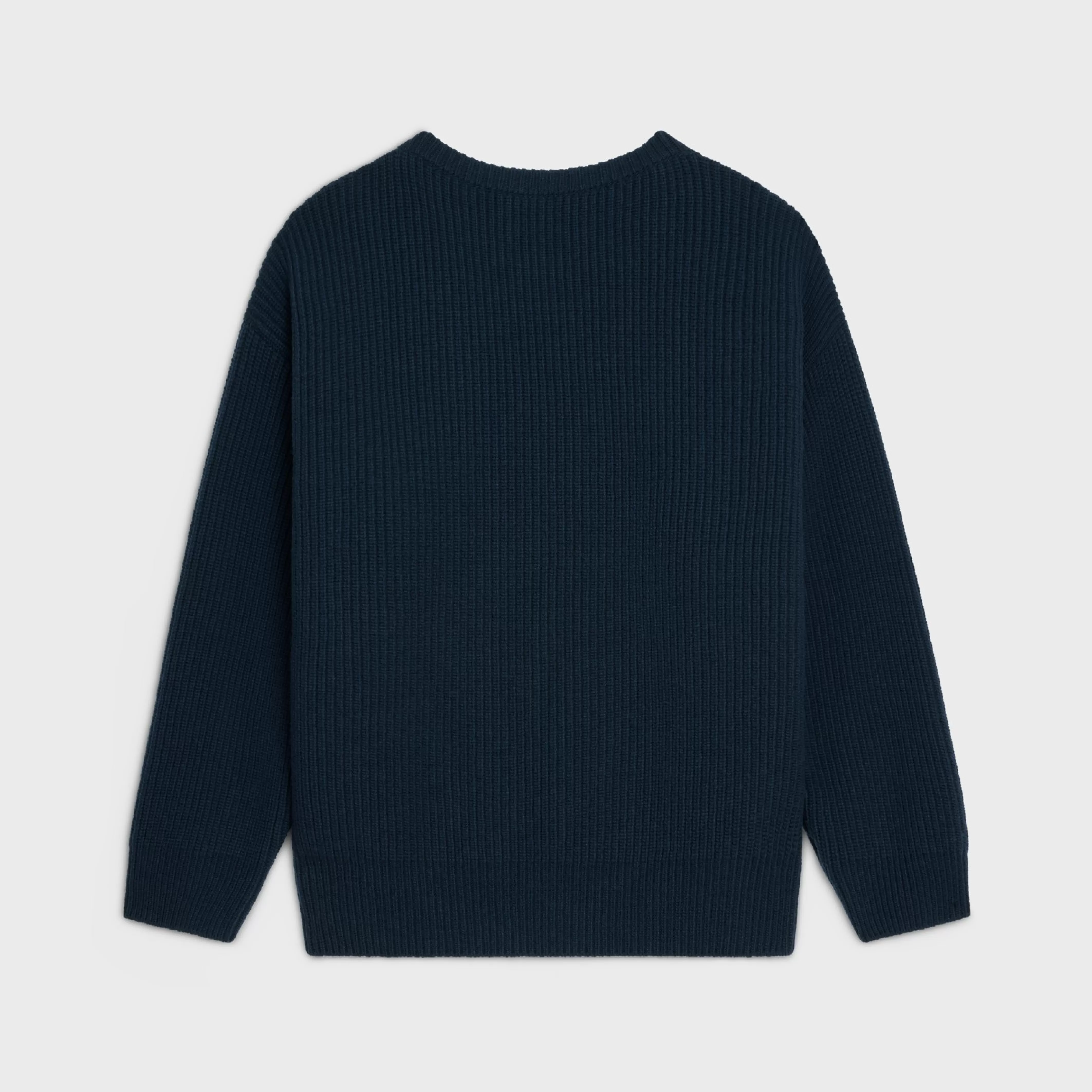 oversized sweater in ribbed wool^CELINE Outlet