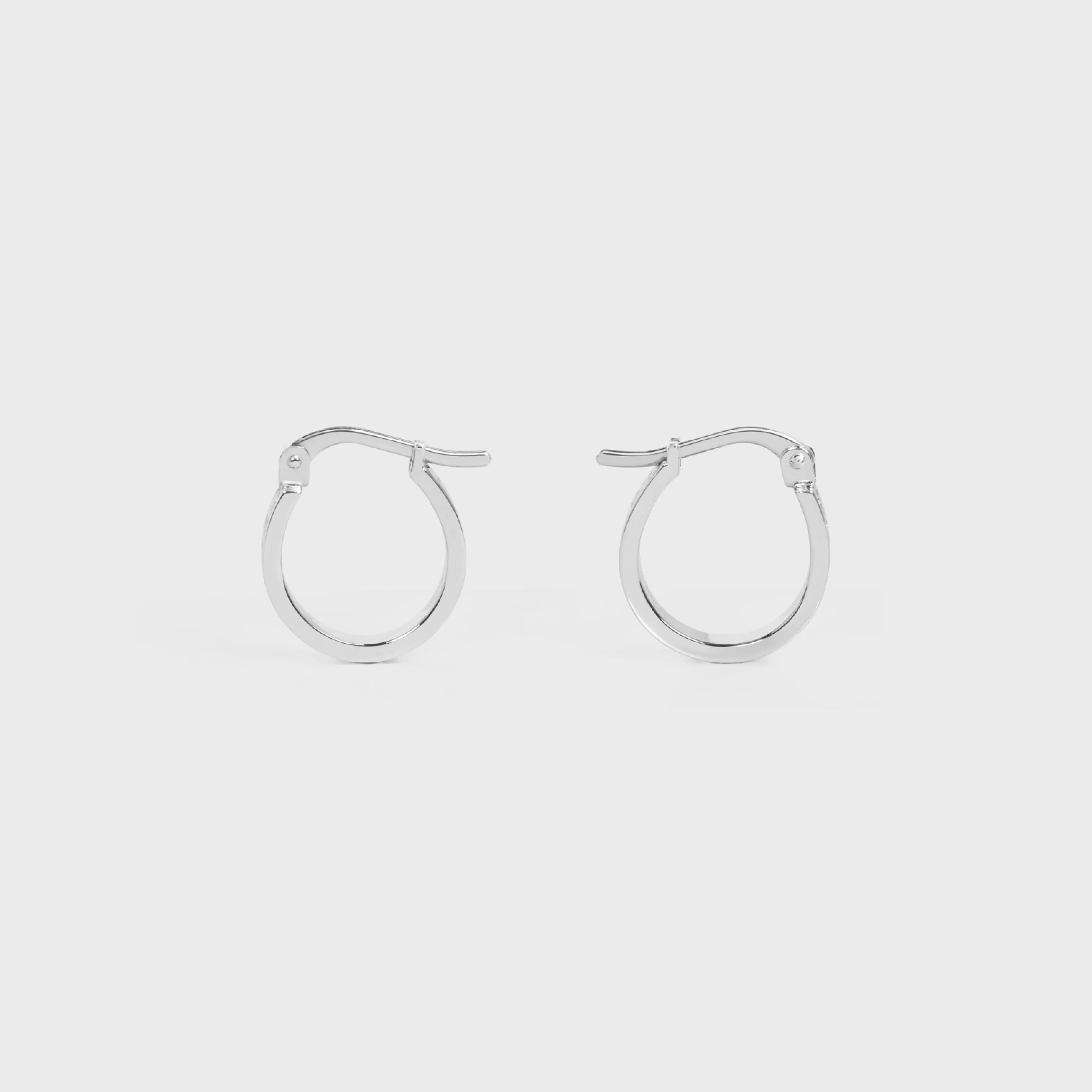 Paris Hoops in Brass with Rhodium Finish^CELINE Online