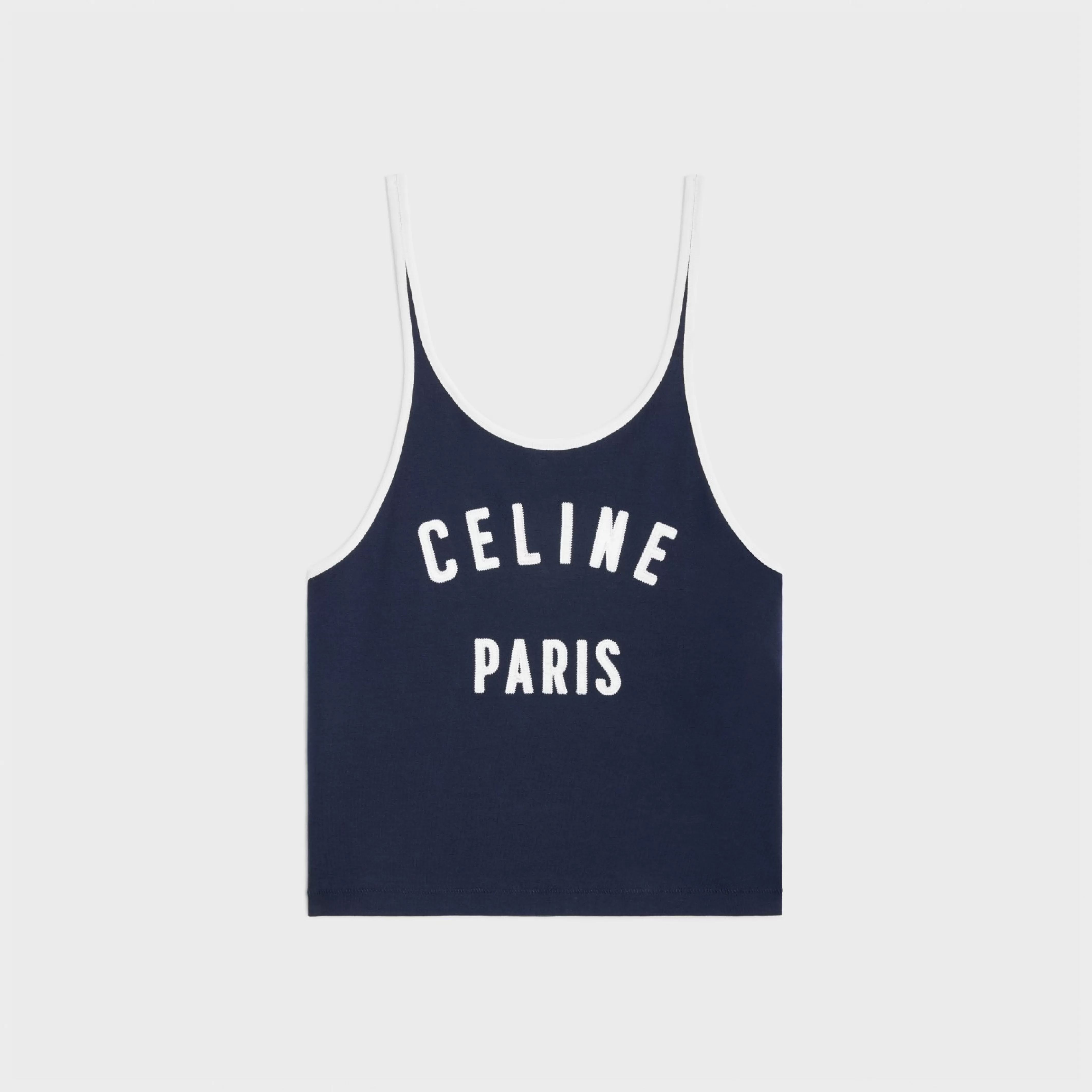 paris tank top in cotton jersey^CELINE Best