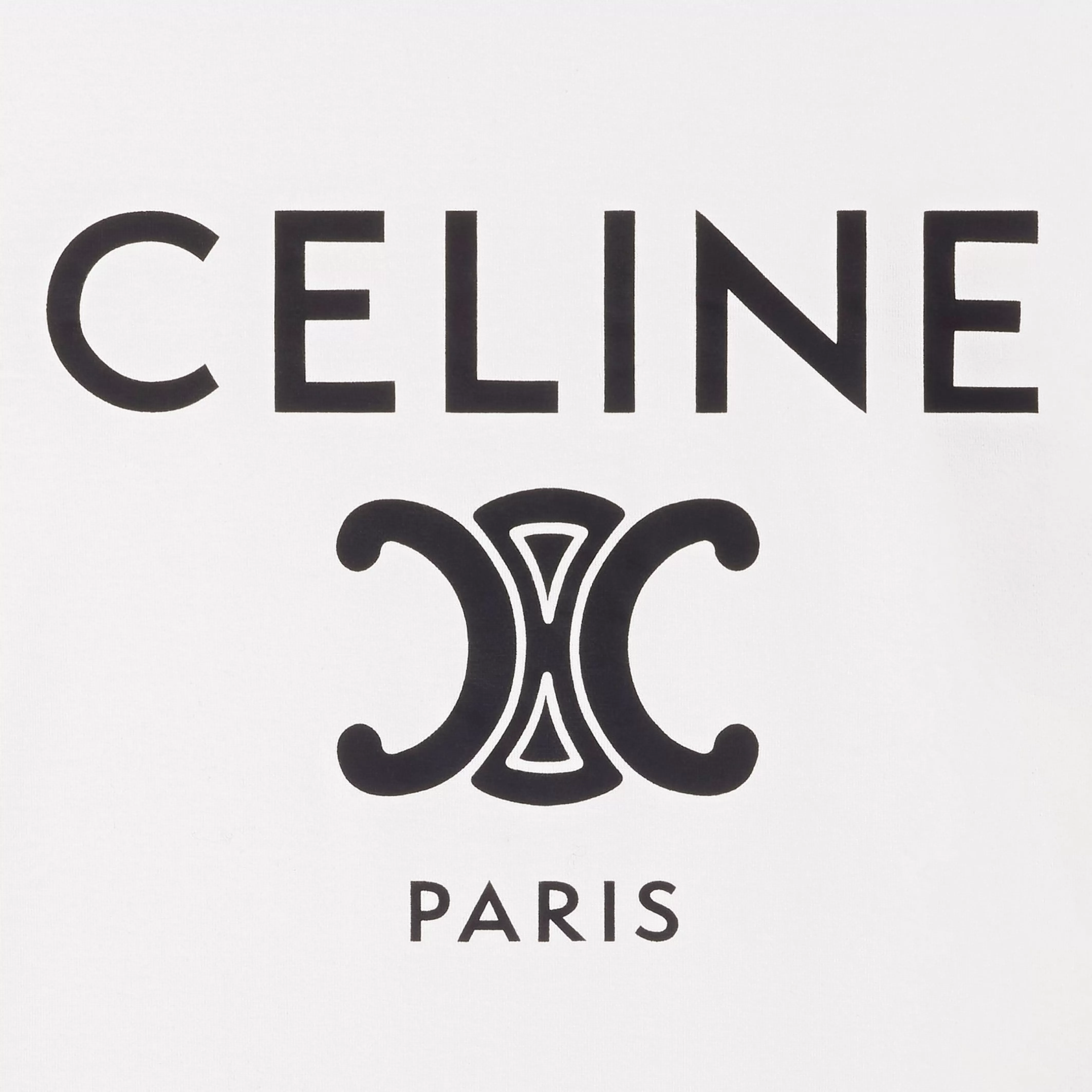 paris t-shirt in cotton jersey^CELINE Discount