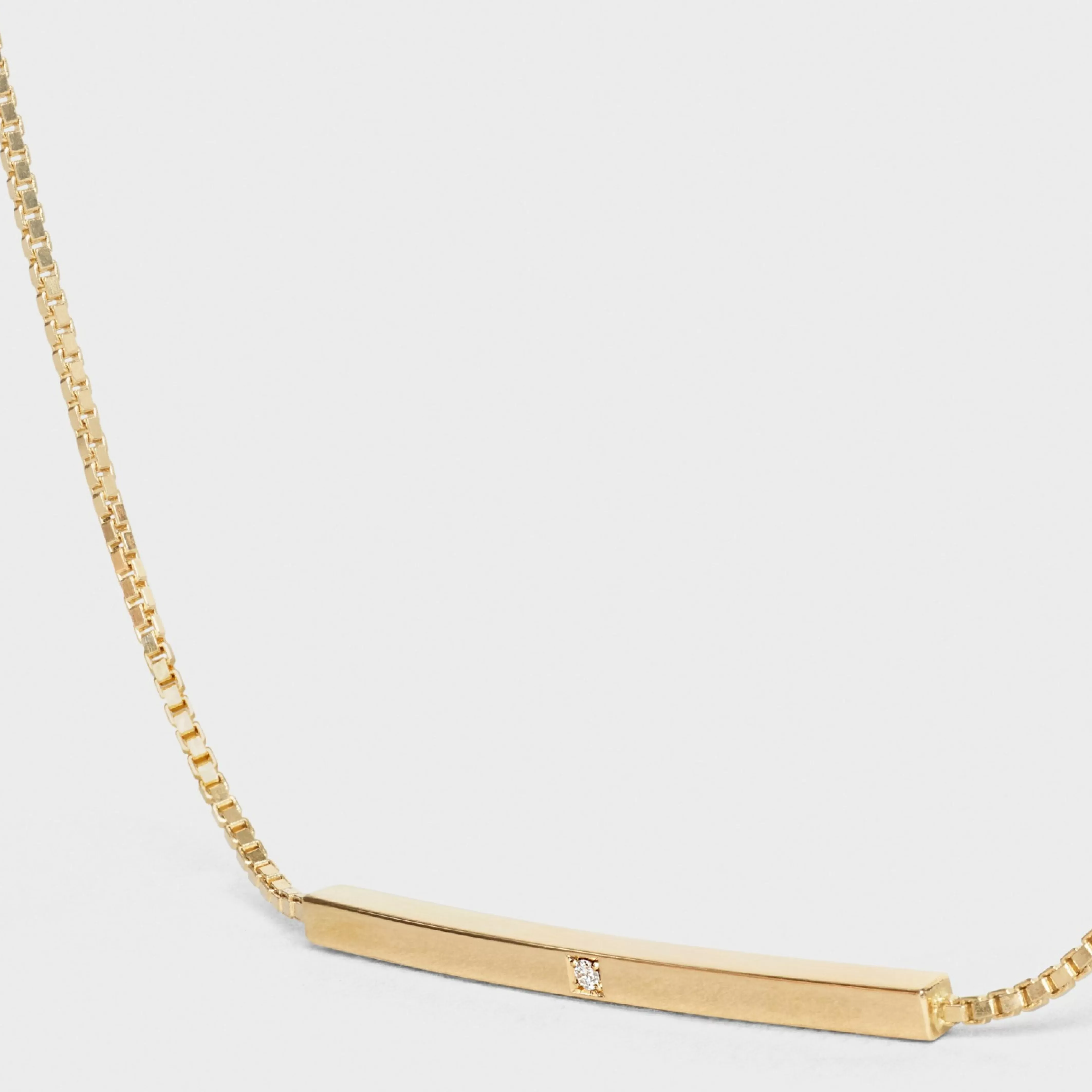 Sentimental Straight Bracelet in Yellow Gold and Diamond^CELINE Clearance