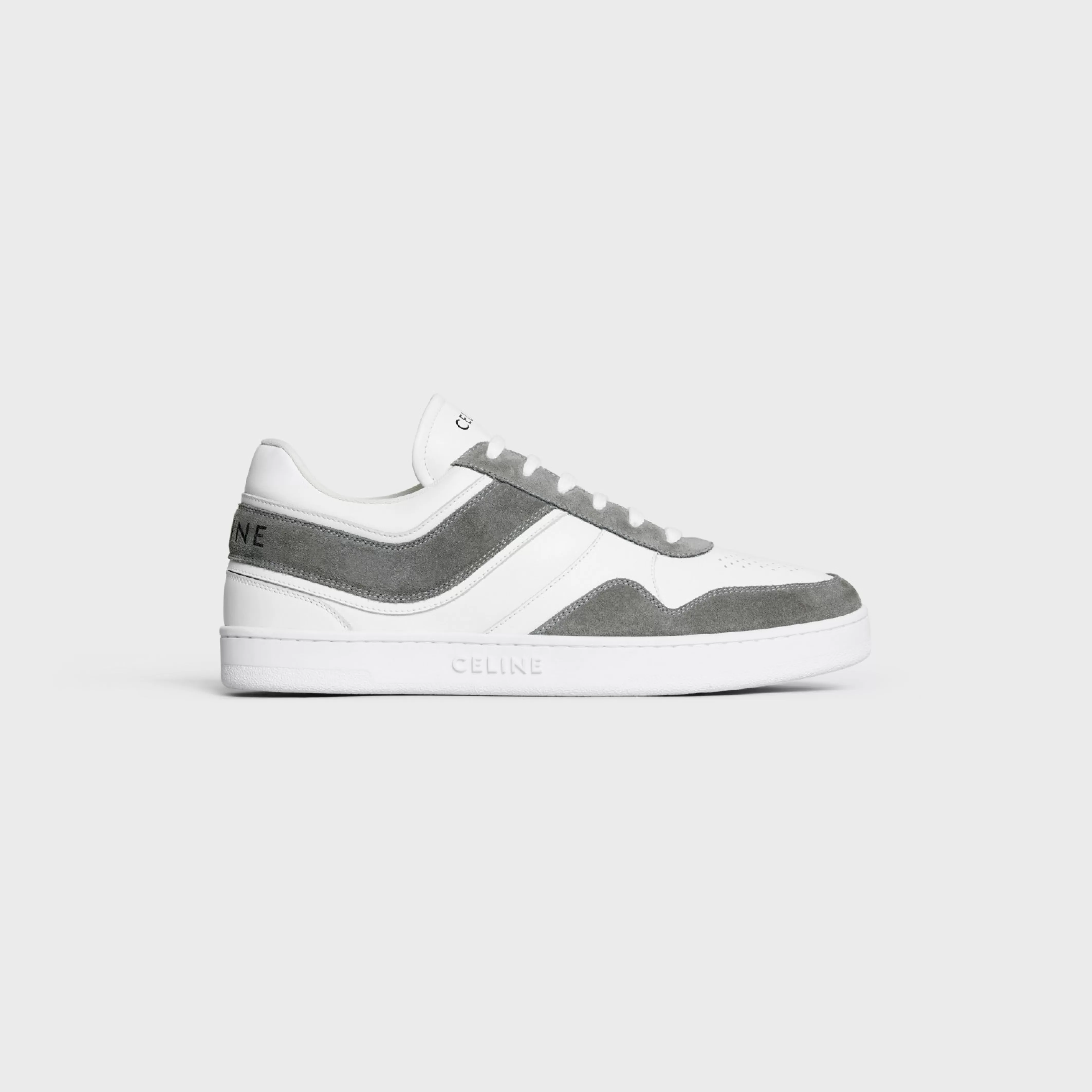 TRAINER LOW LACE-UP SNEAKER in SUEDE CALFSKIN AND CALFSKIN^CELINE Clearance