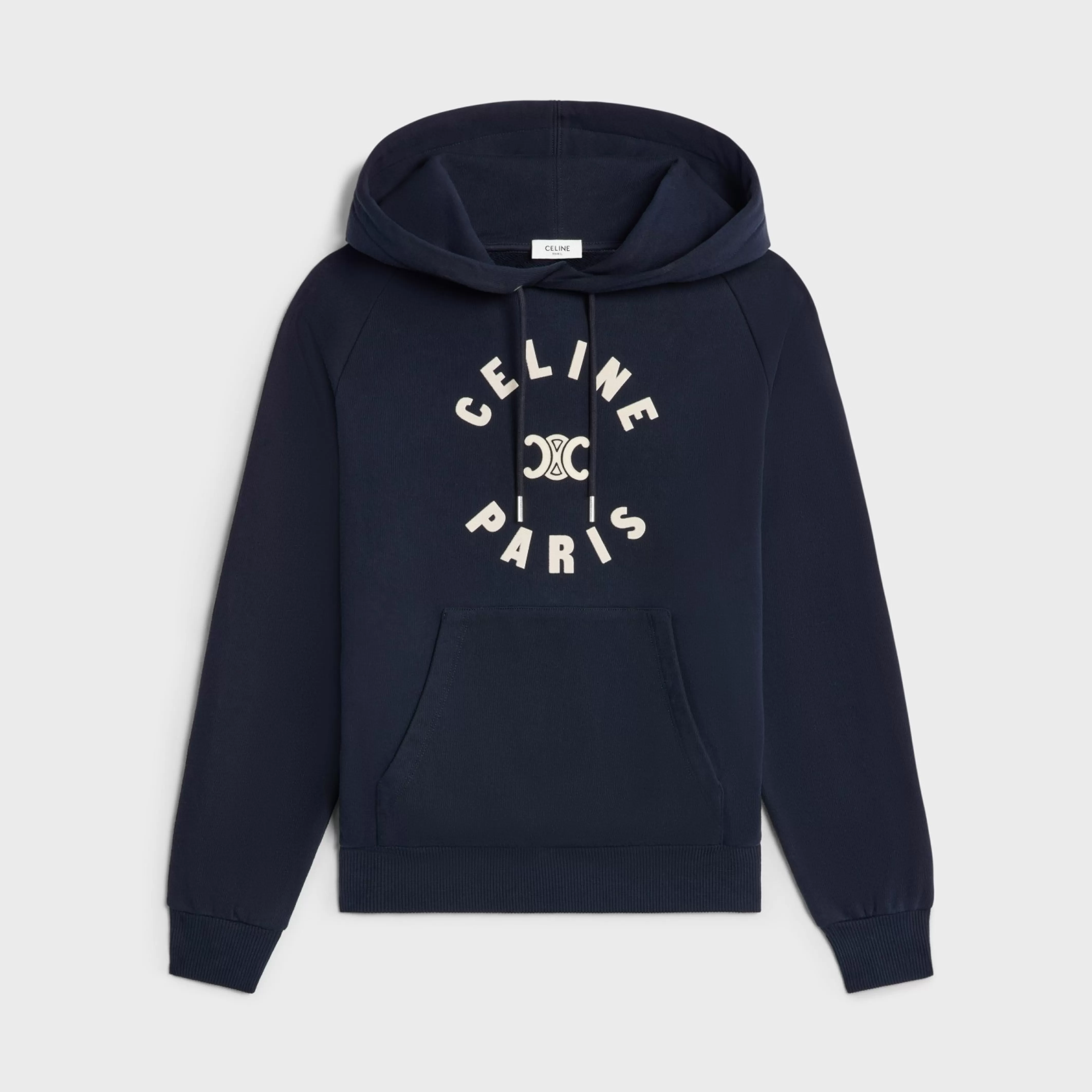 Triomphe hoodie in cotton fleece^CELINE Outlet