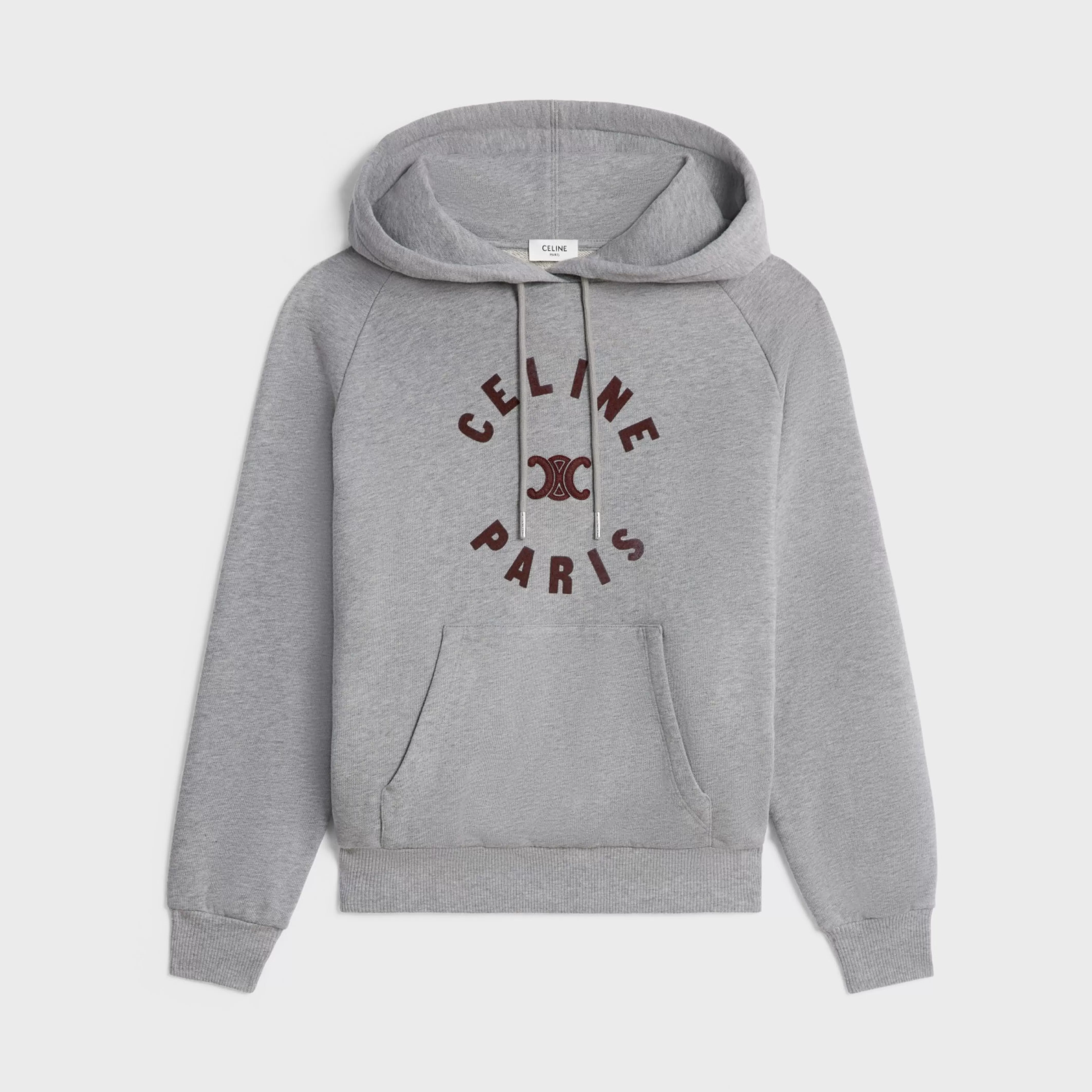 triomphe hoodie in cotton fleece^CELINE Sale