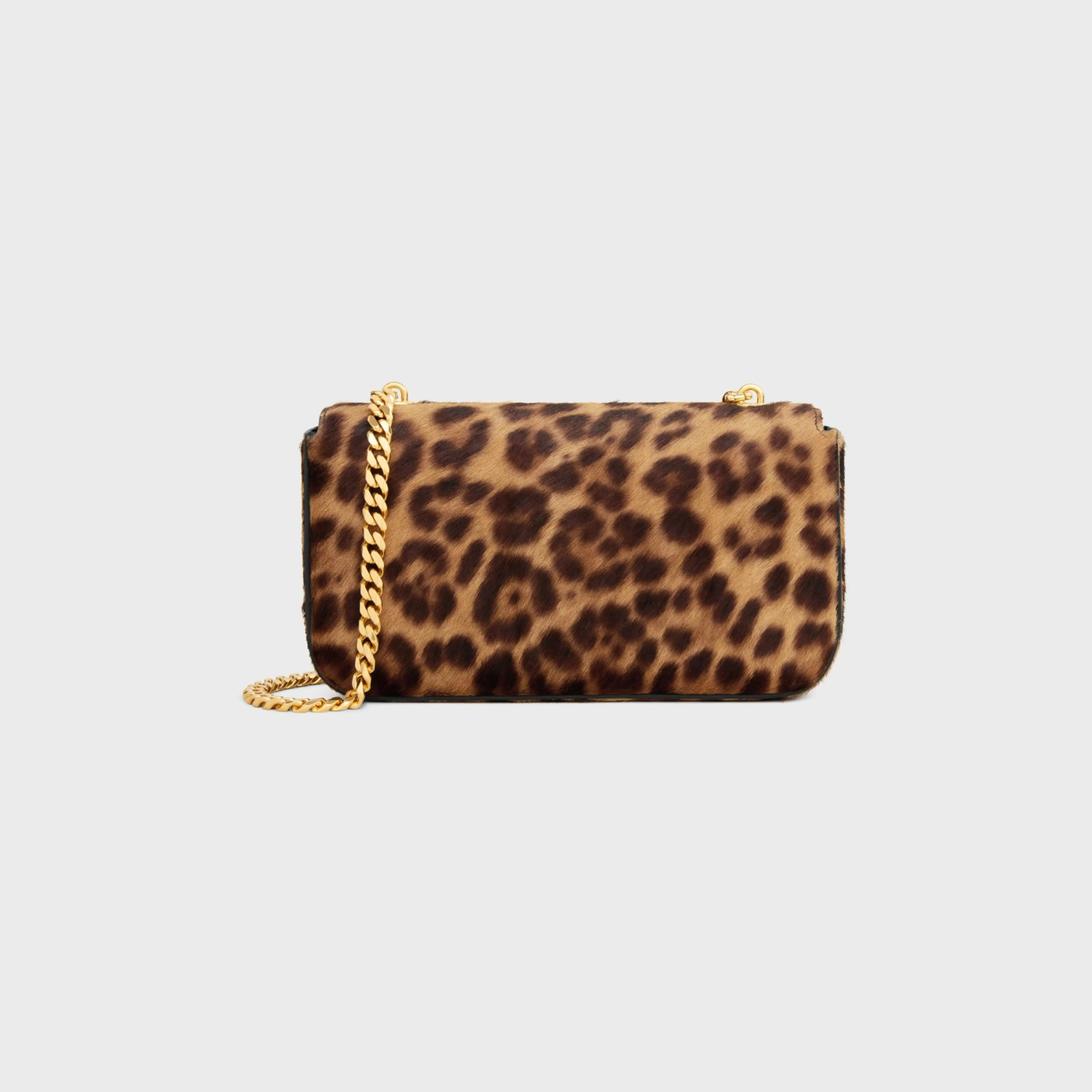 CHAIN SHOULDER BAG CLAUDE in PONY CALFSKIN WITH PRINT^CELINE Best Sale
