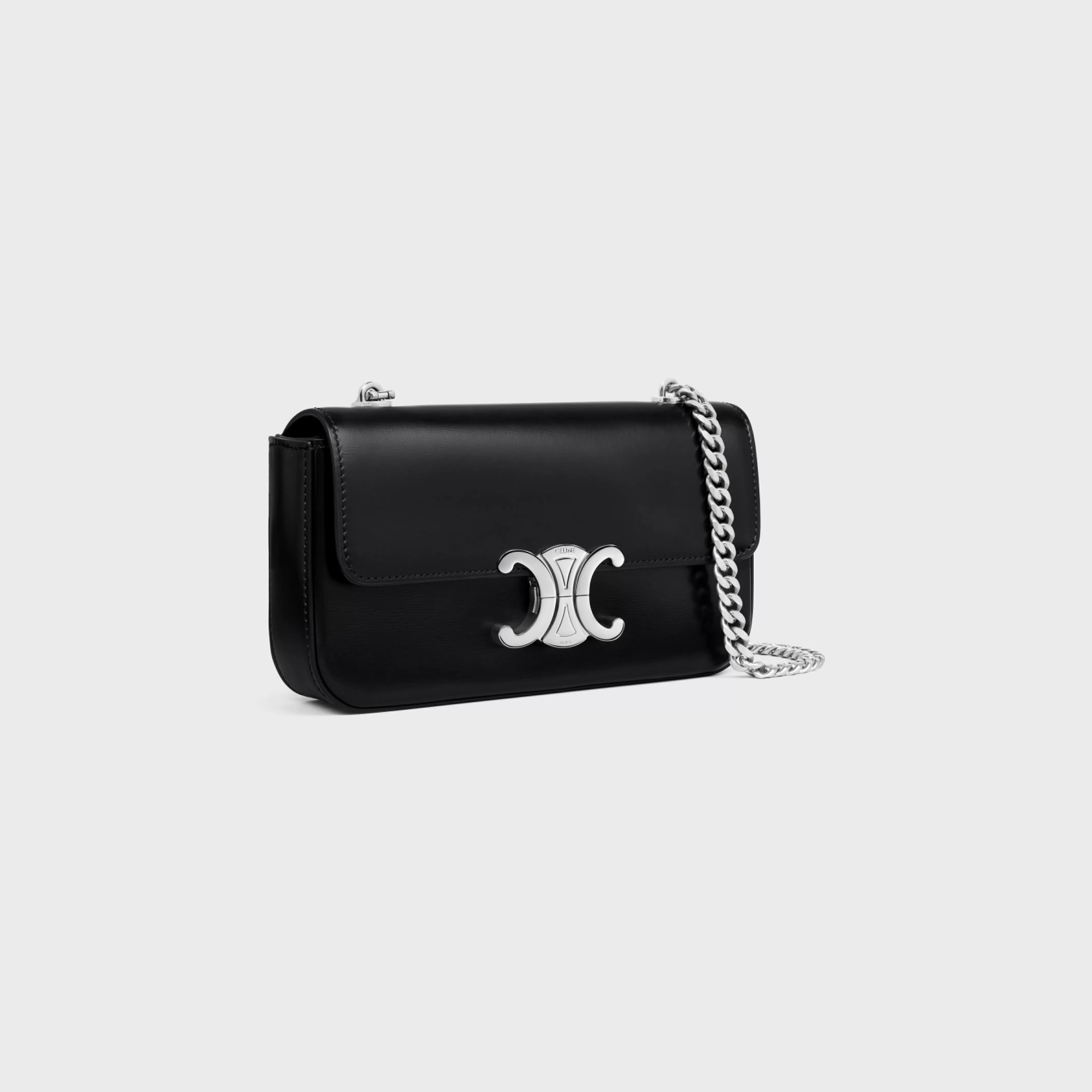 CHAIN SHOULDER BAG CLAUDE in shiny calfskin^CELINE Shop