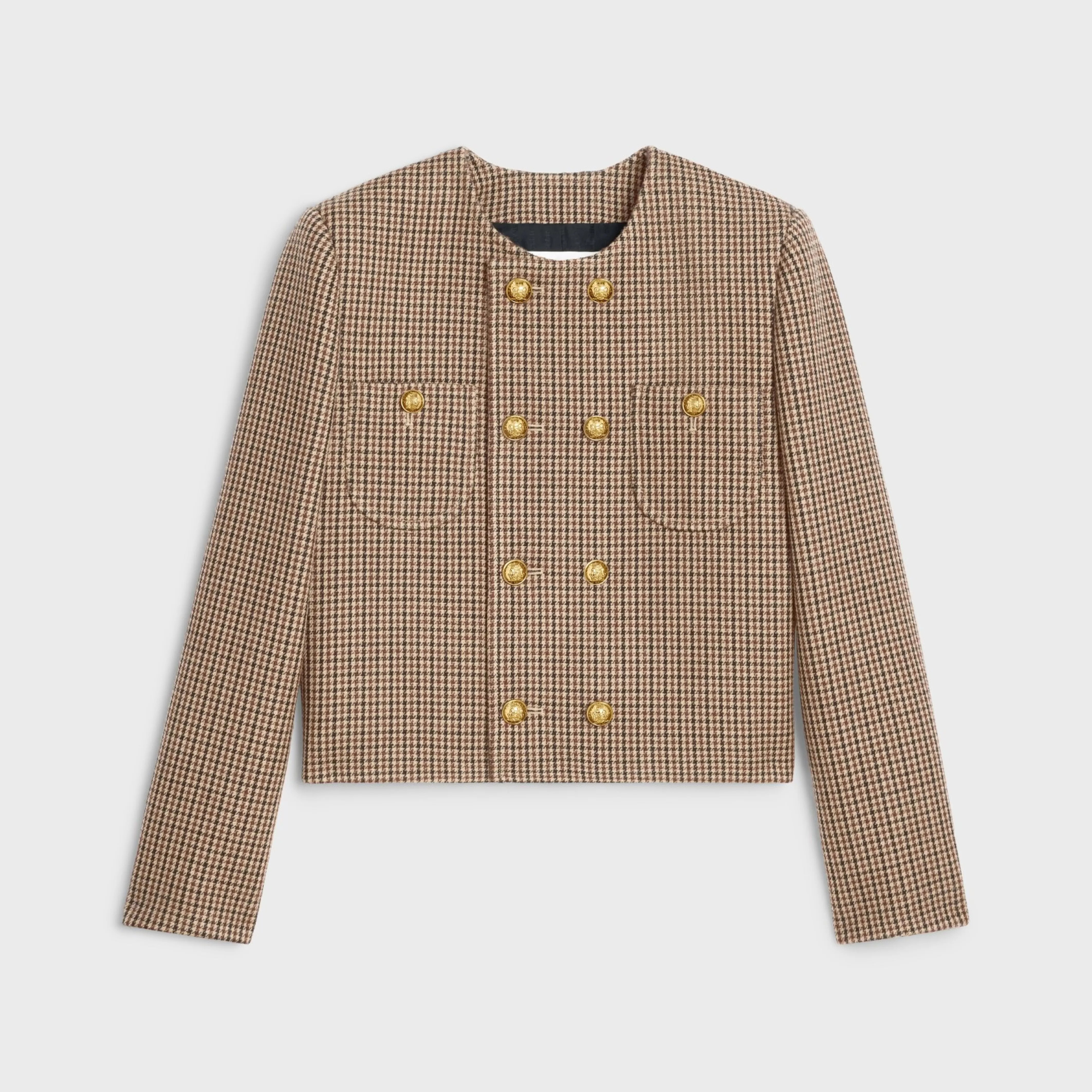 Chelsea jacket in double houndstooth wool^CELINE Discount