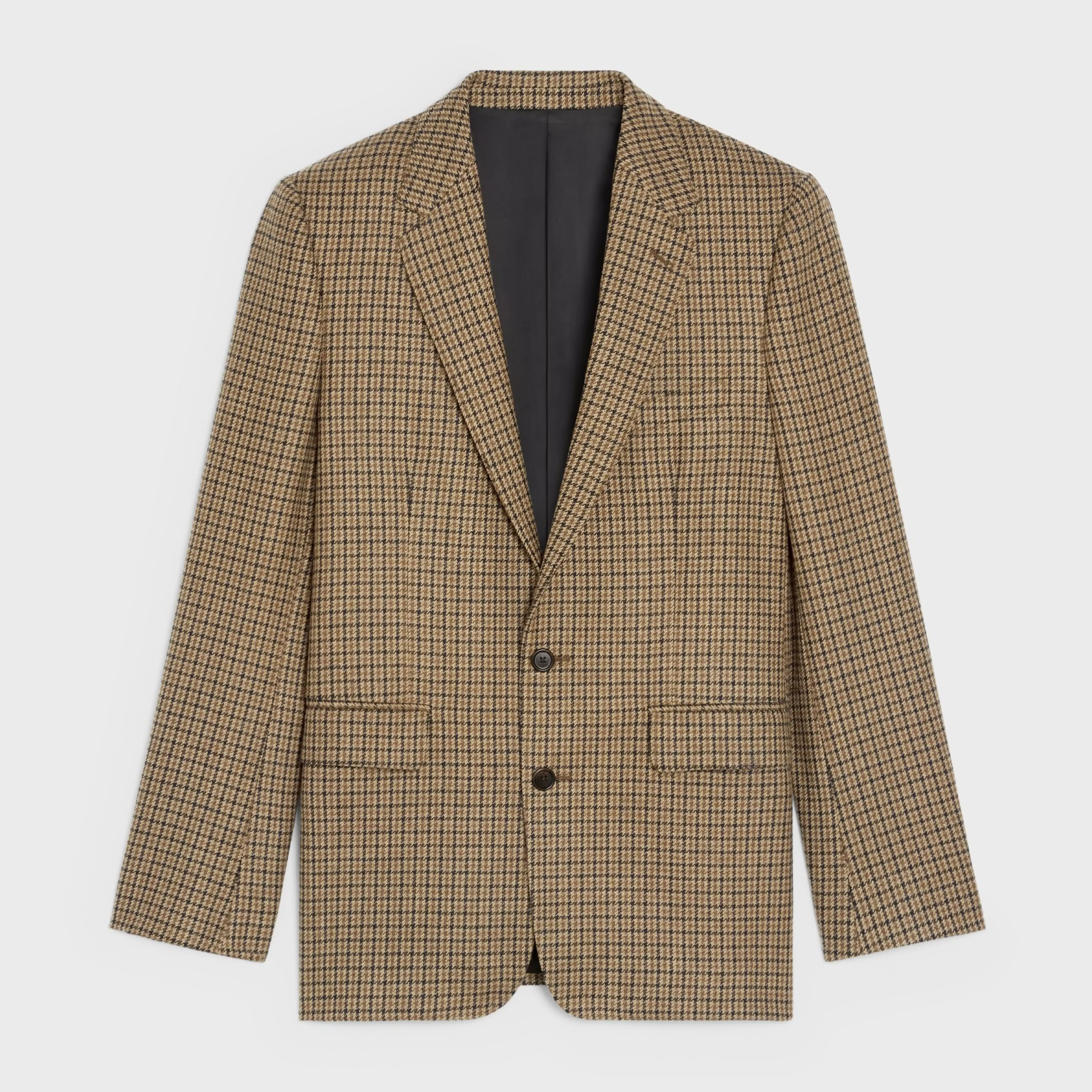 CLASSIC JACKET IN CHECKED WOOL^CELINE Cheap