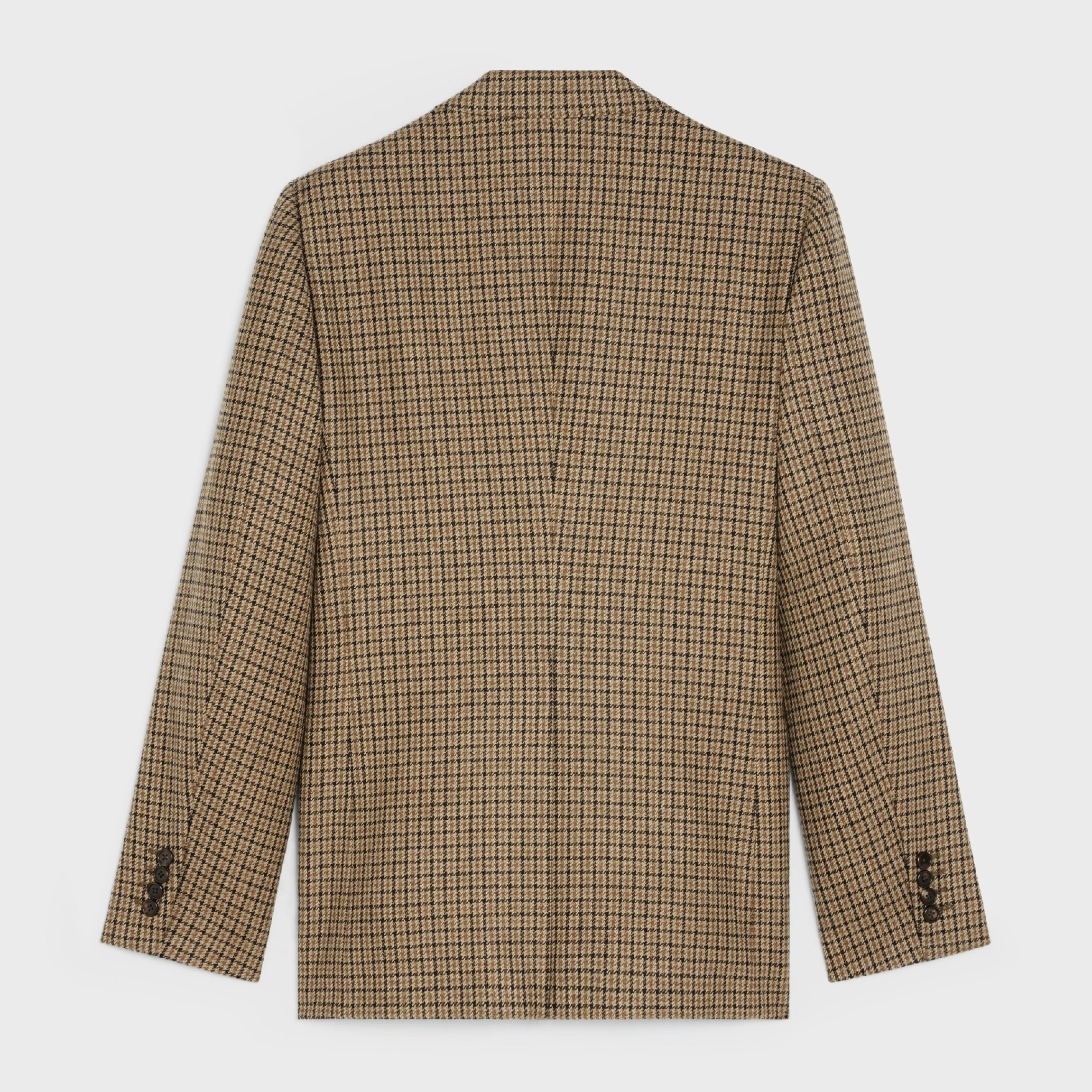 CLASSIC JACKET IN CHECKED WOOL^CELINE Cheap