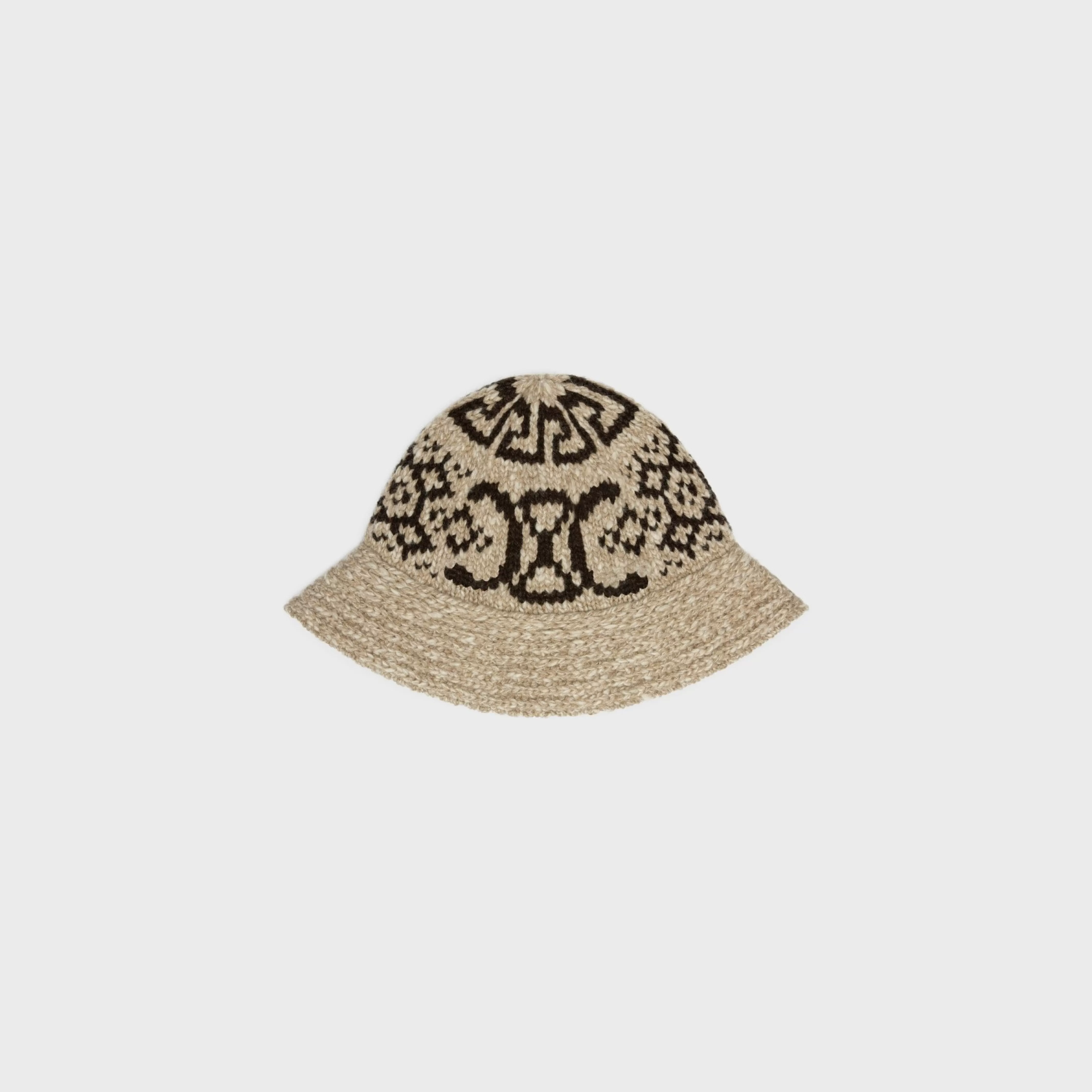 cloche hat in triomphe fair isle wool^CELINE Best