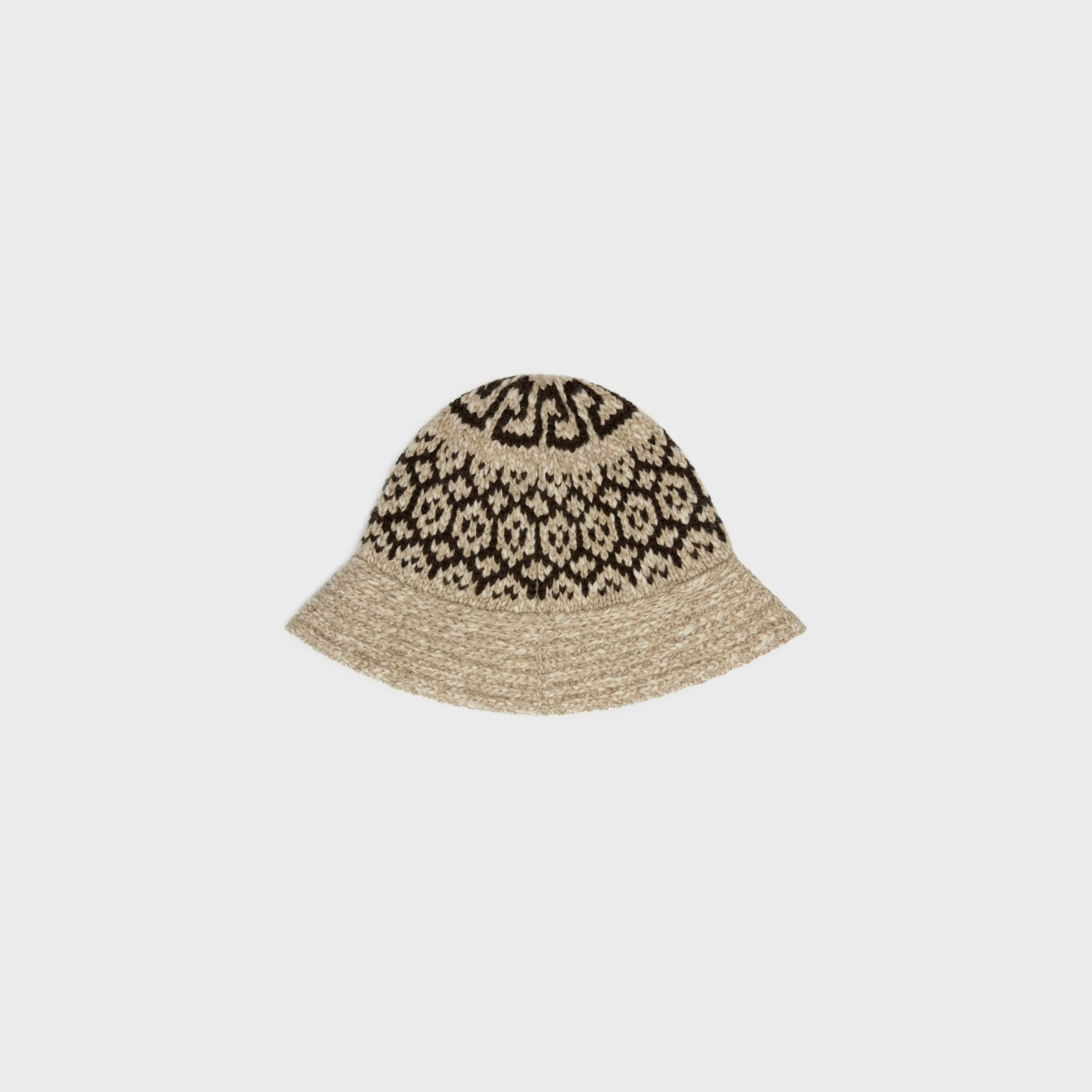 cloche hat in triomphe fair isle wool^CELINE Best