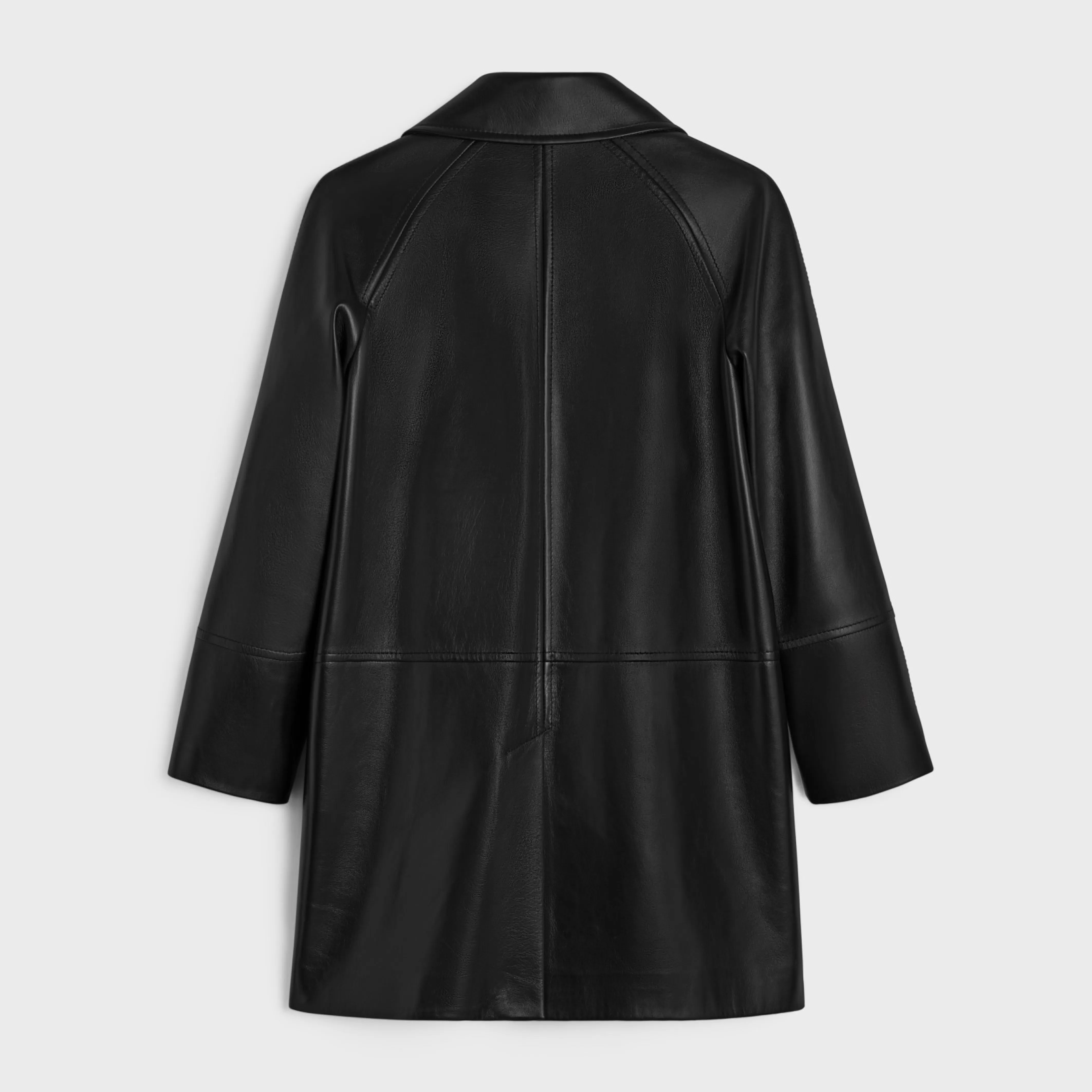 coat with Claudine collar in soft lambskin^CELINE Best Sale