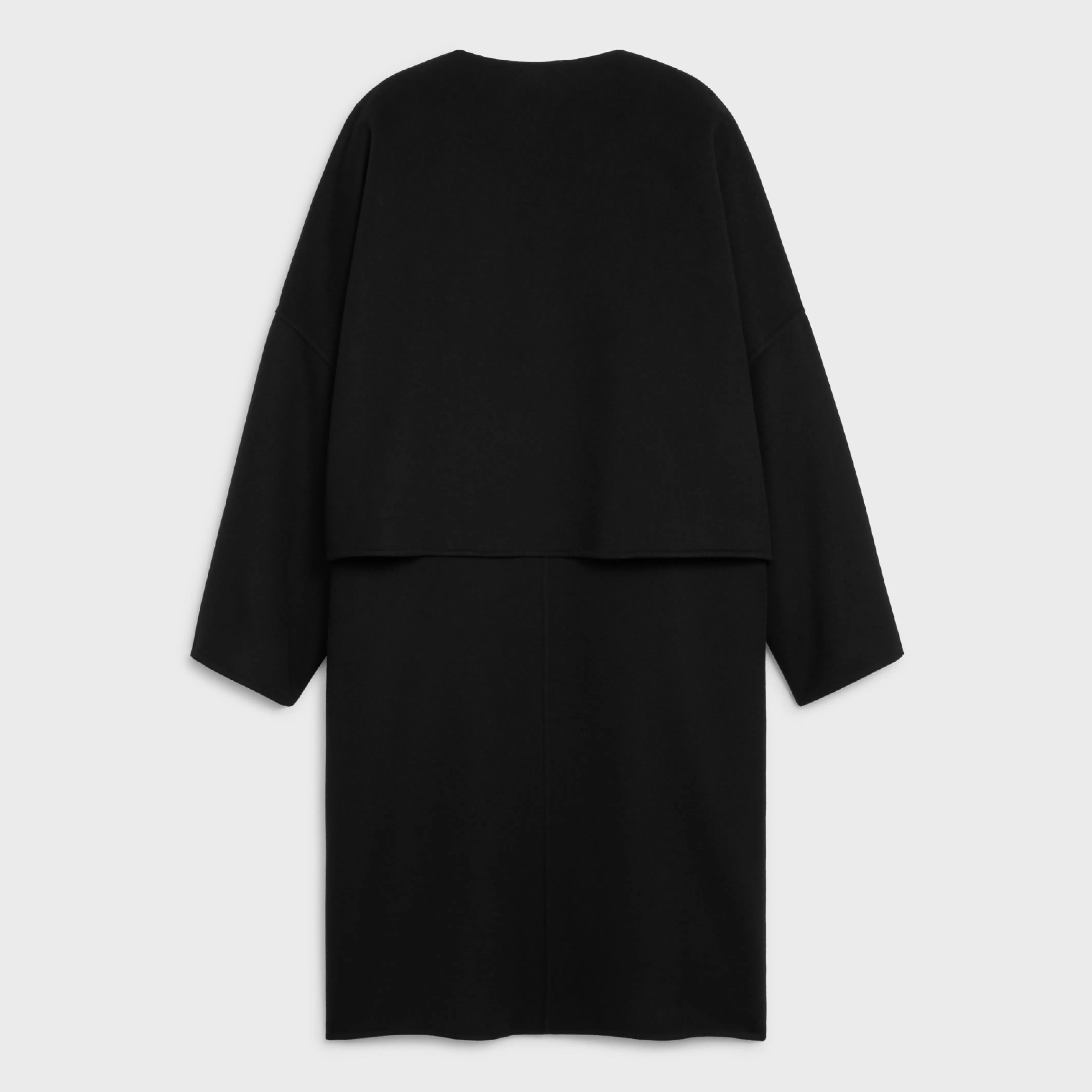 Coat with pure collar in double face Cashmere^CELINE Clearance