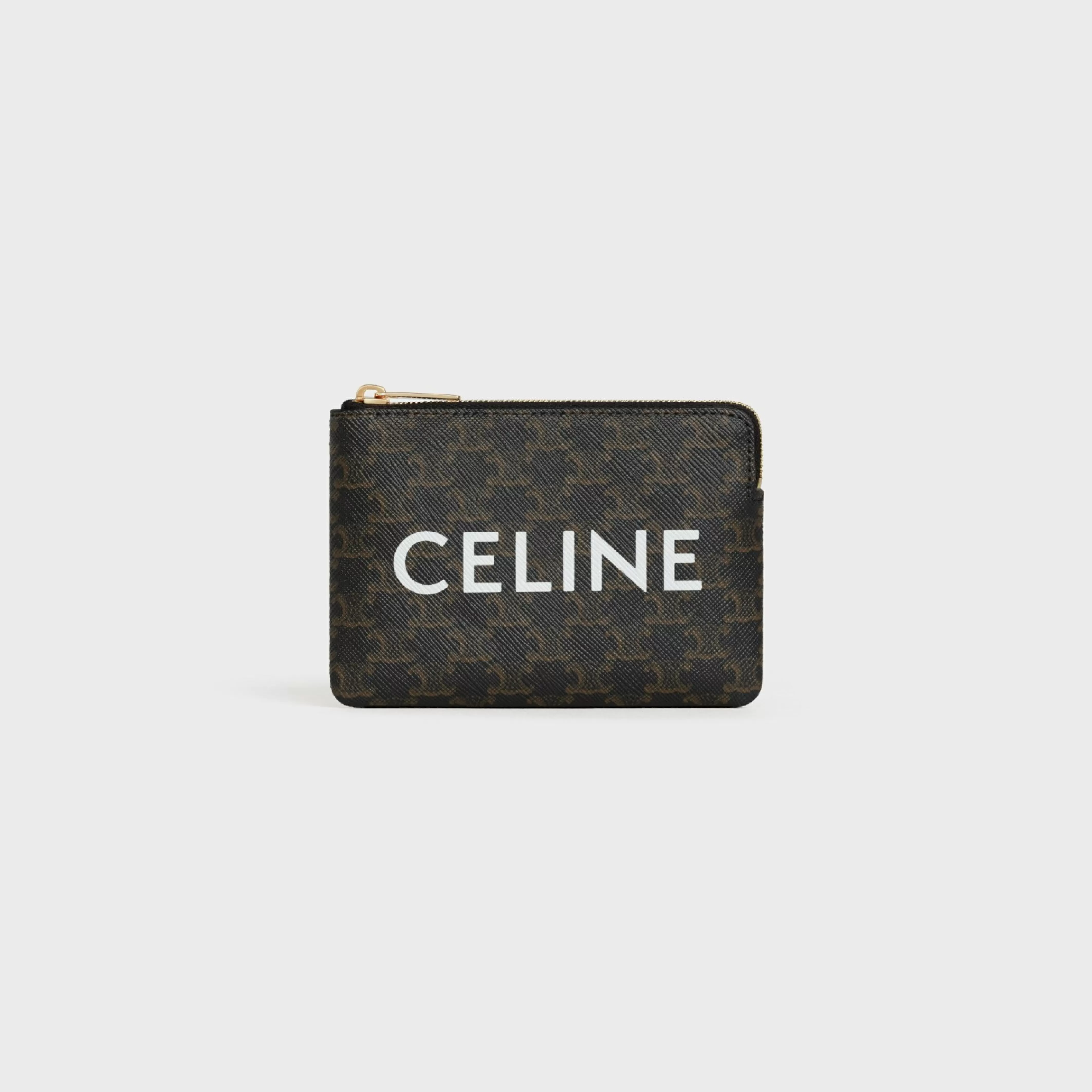 Coin And Card Pouch in Triomphe Canvas^CELINE Outlet