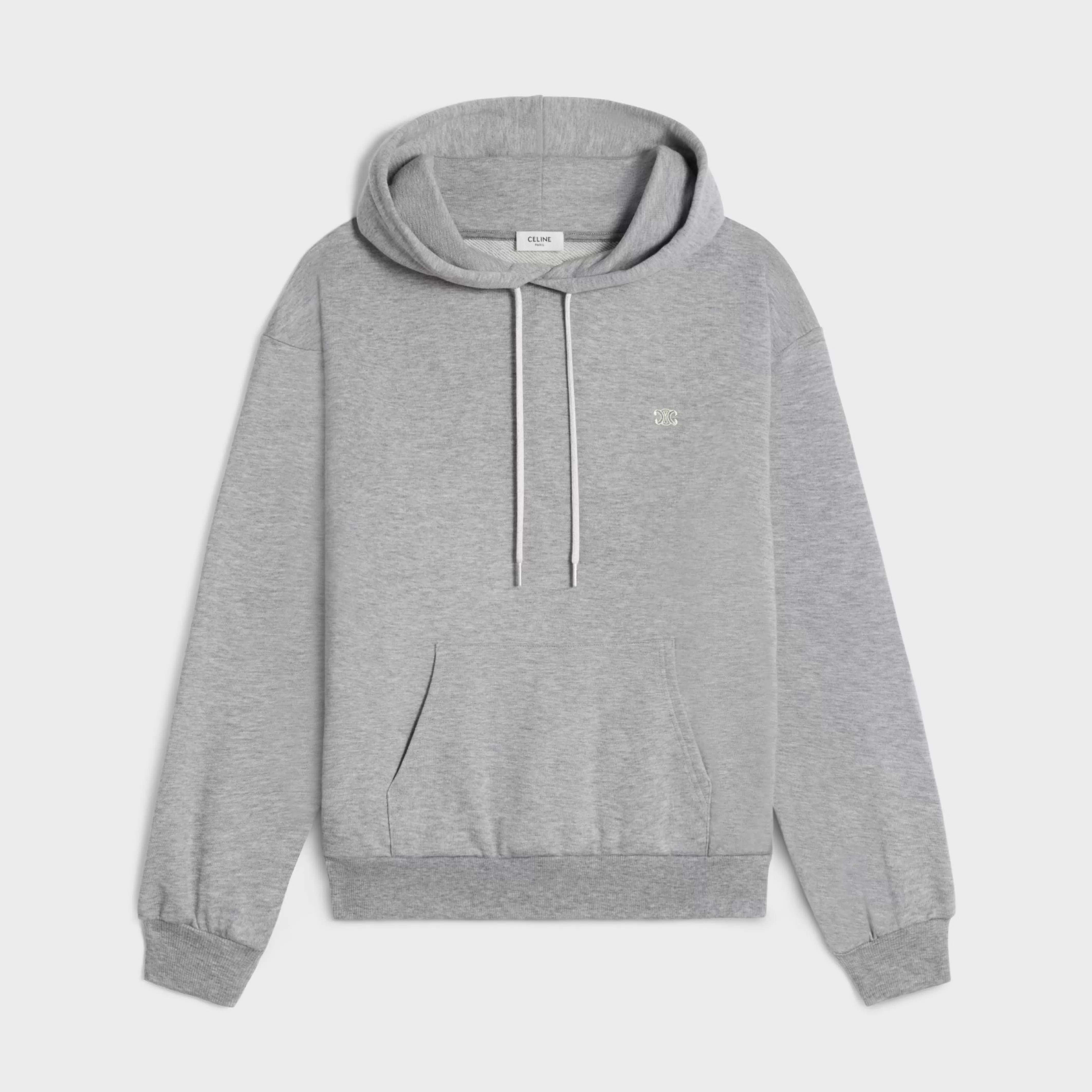 COTTON/CASHMERE TRIOMPHE HOODIE^CELINE New