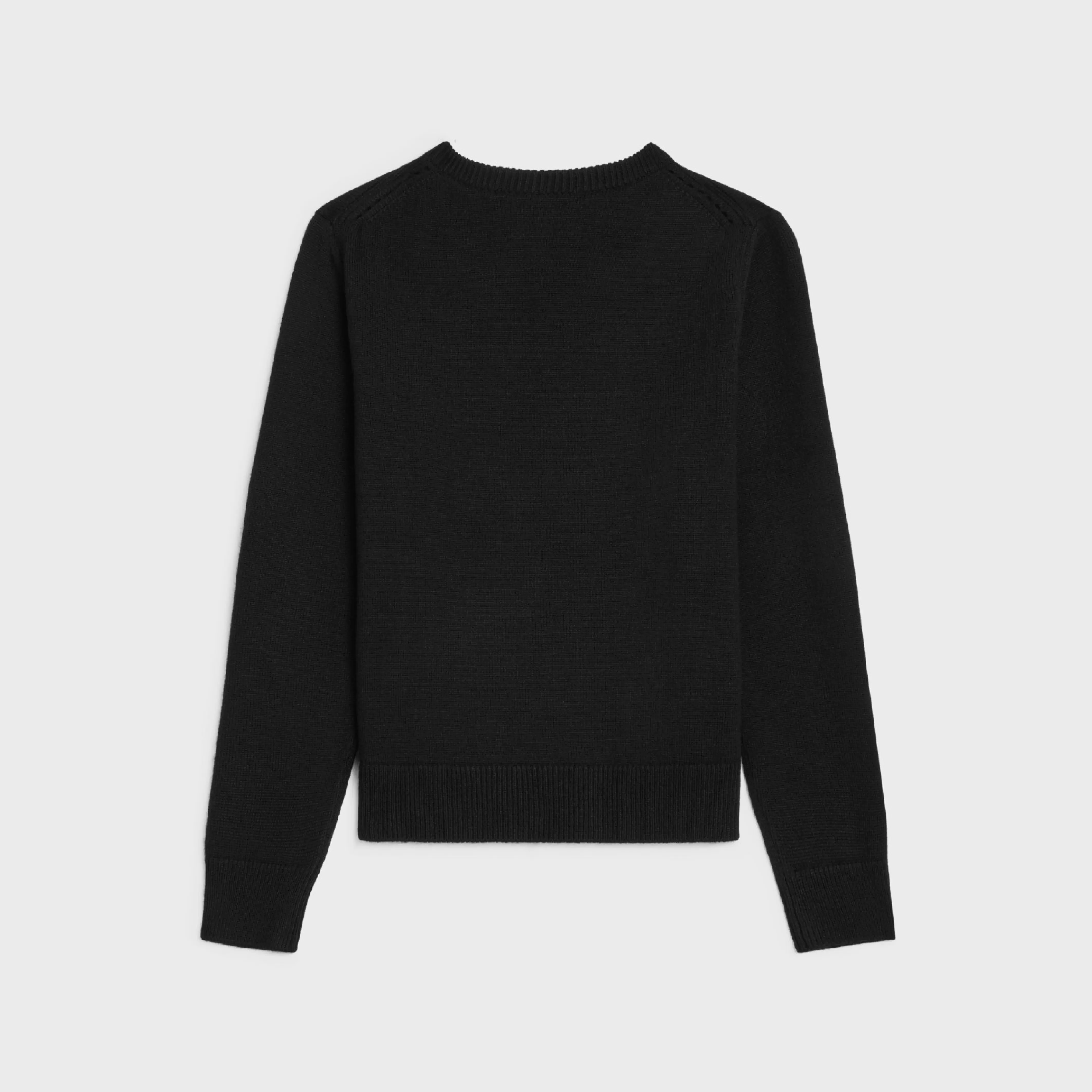 crew neck sweater in heritage cashmere^CELINE Discount