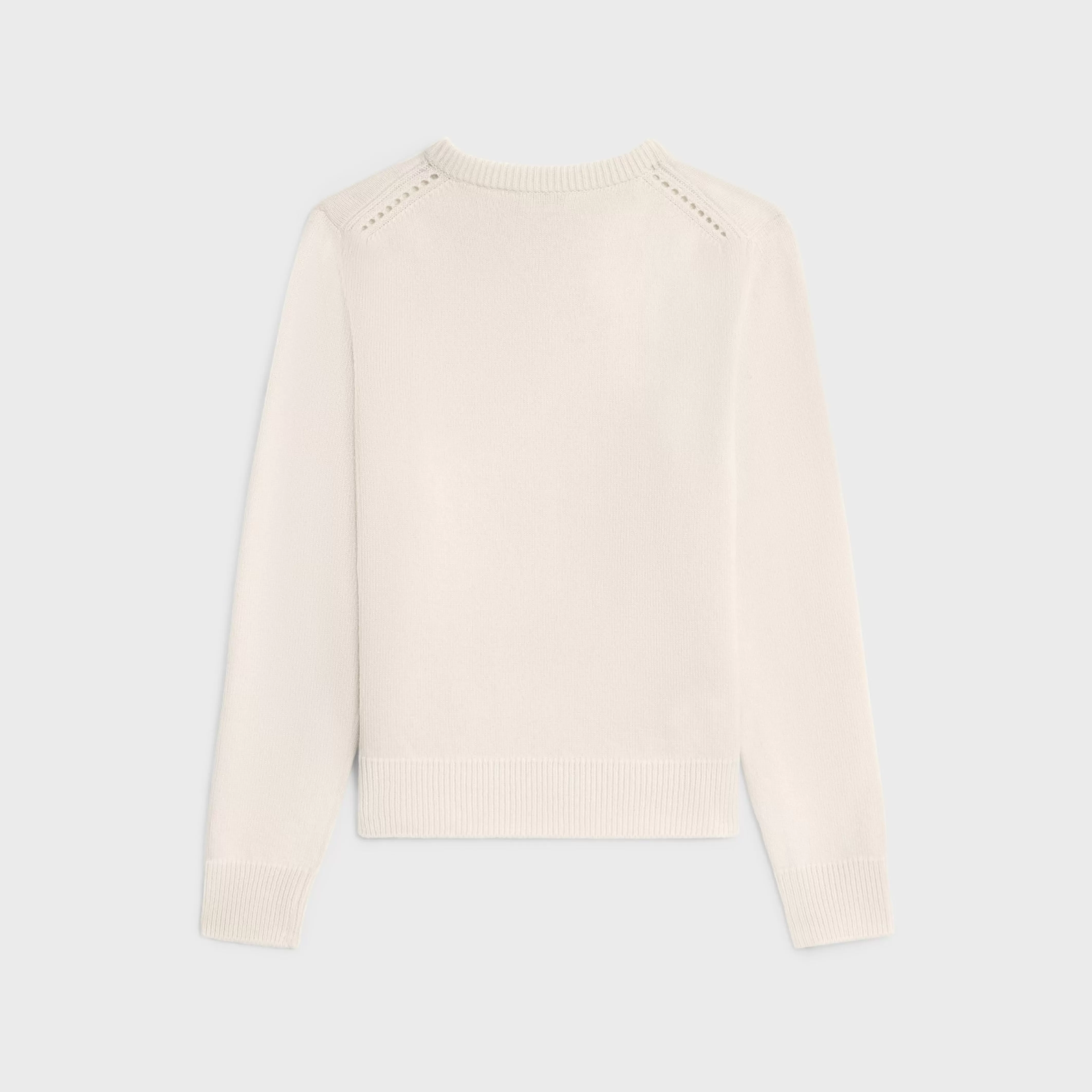 Crew neck sweater in heritage cashmere^CELINE Clearance