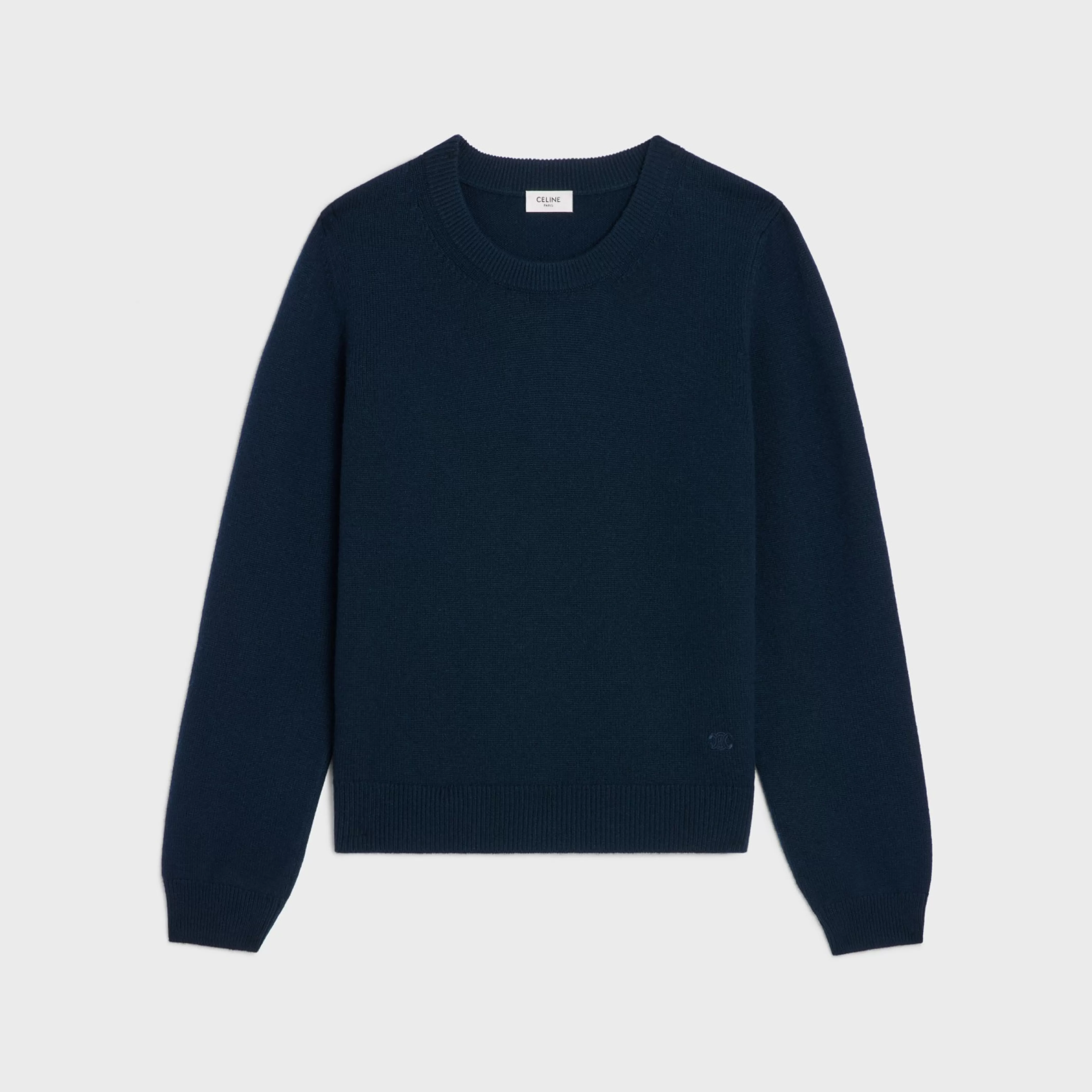 crew neck sweater in scottish cashmere^CELINE Sale