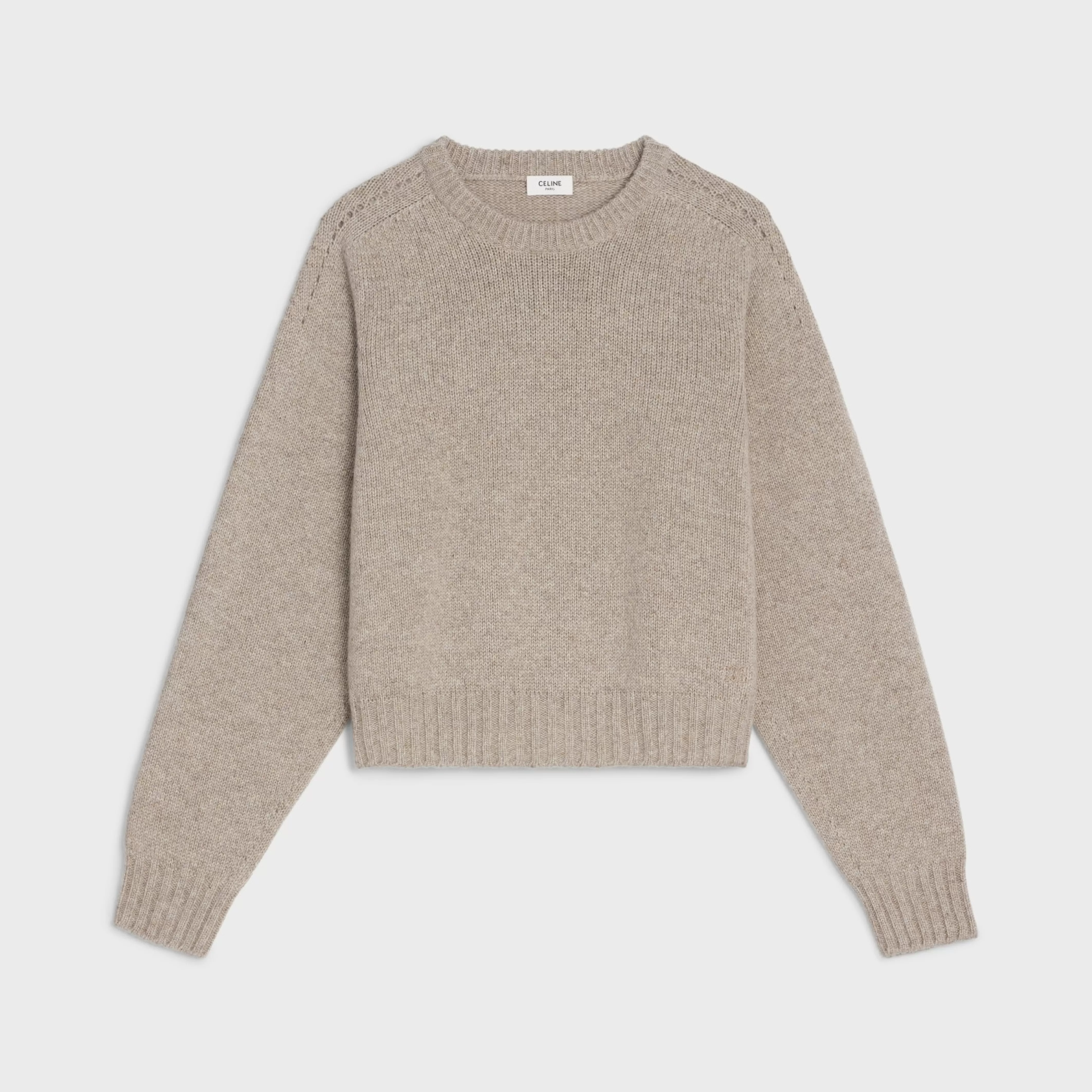 CREW NECK SWEATER IN SEAMLESS CASHMERE^CELINE Cheap