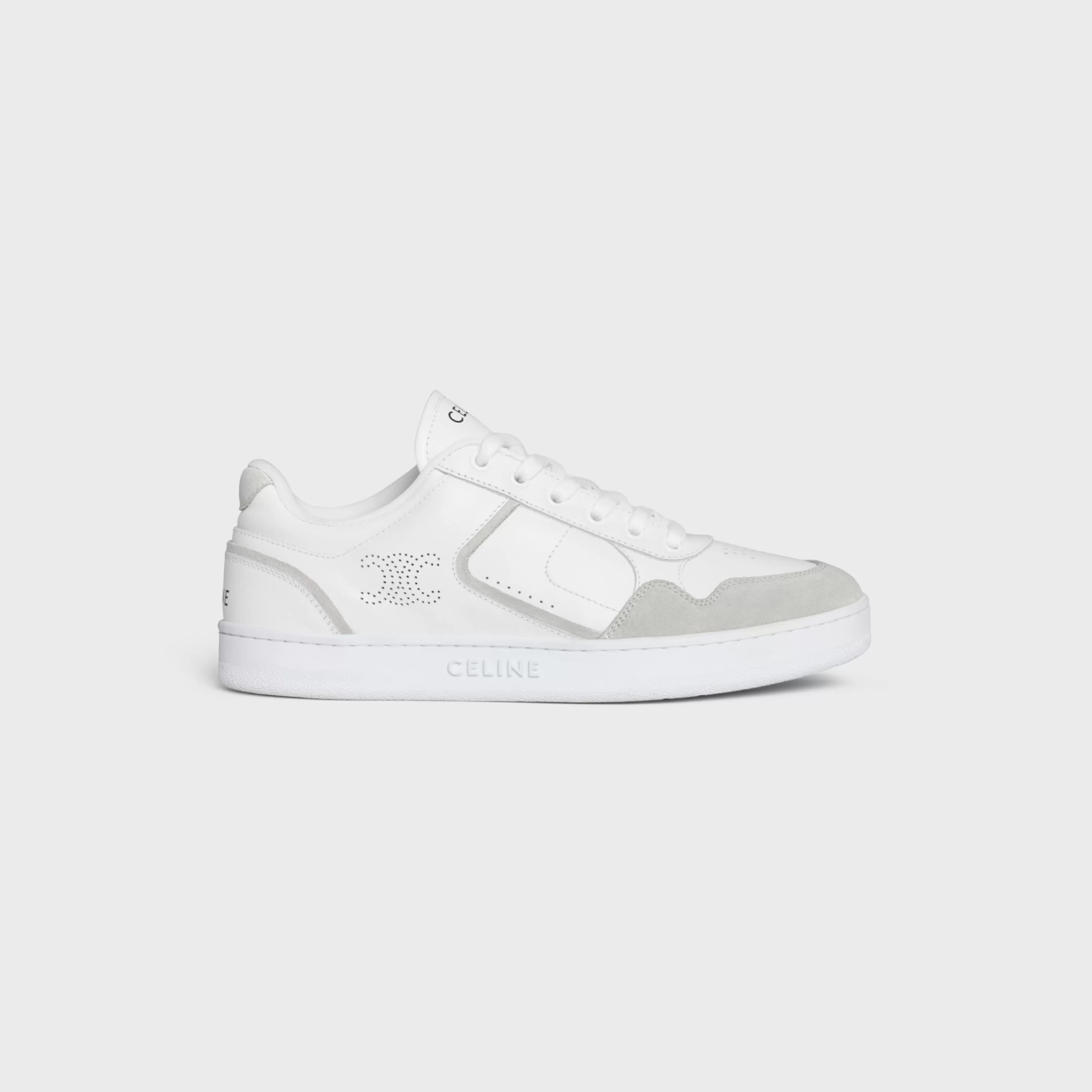 CT-10 TRAINER LOW LACE-UP SNEAKER in CALFSKIN AND SUEDE CALFSKIN^CELINE Cheap