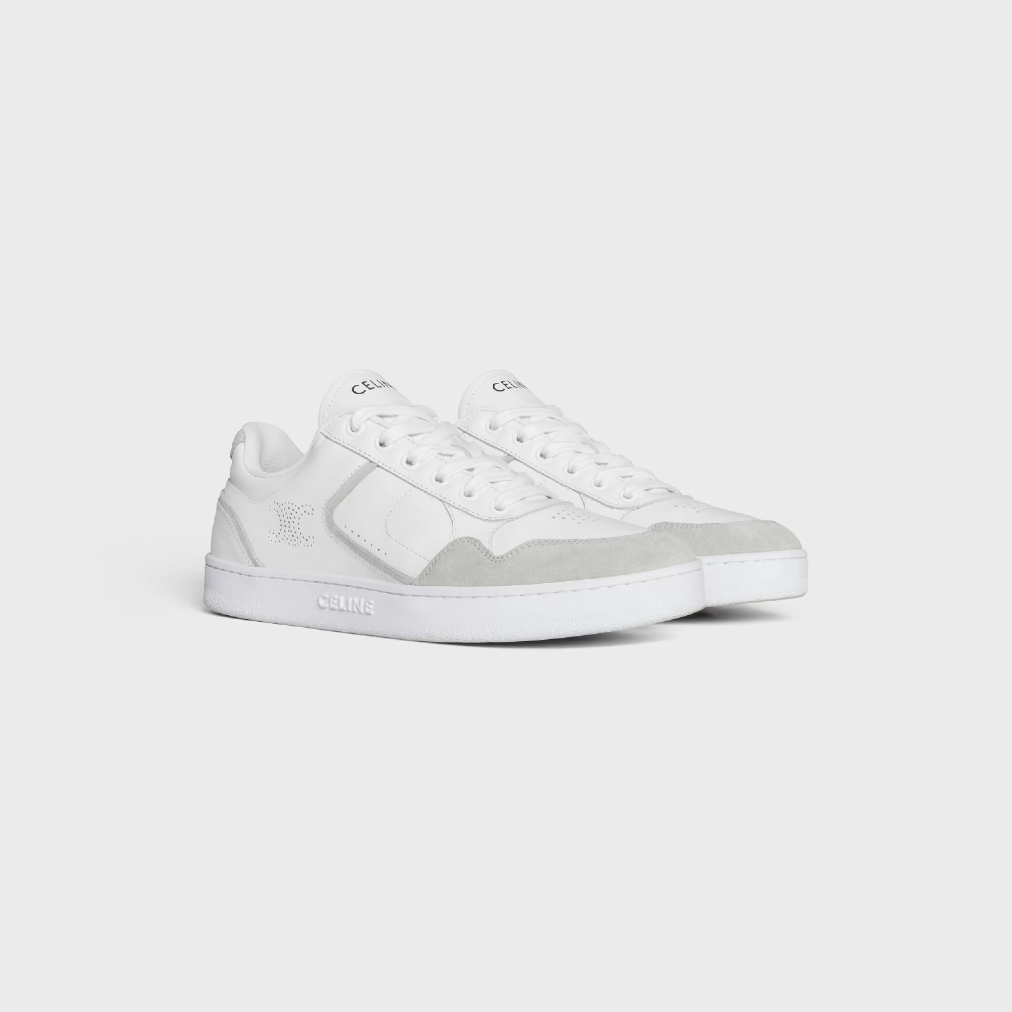 CT-10 TRAINER LOW LACE-UP SNEAKER in CALFSKIN AND SUEDE CALFSKIN^CELINE Cheap