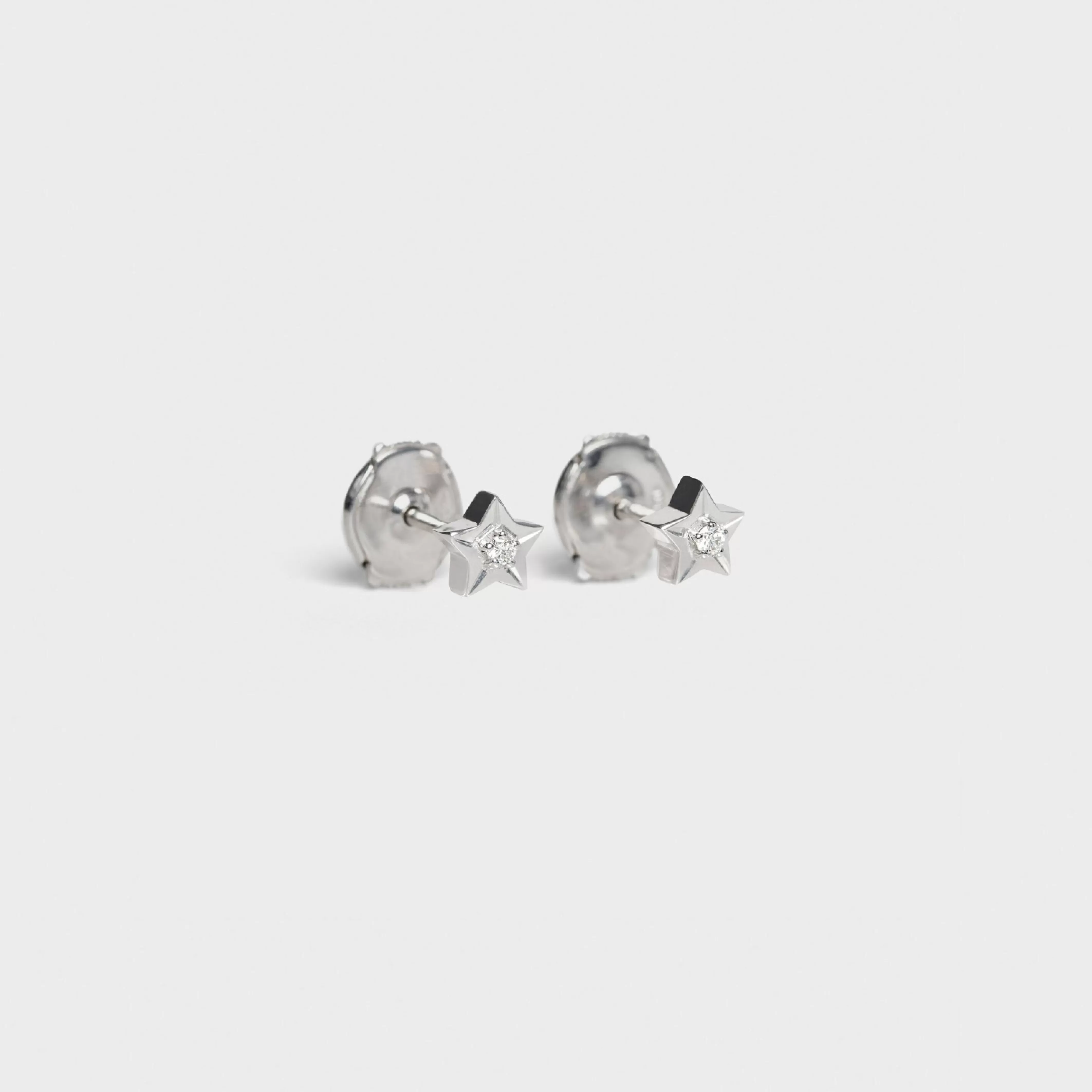 Etoile Studs in White Gold and Diamonds^CELINE Hot