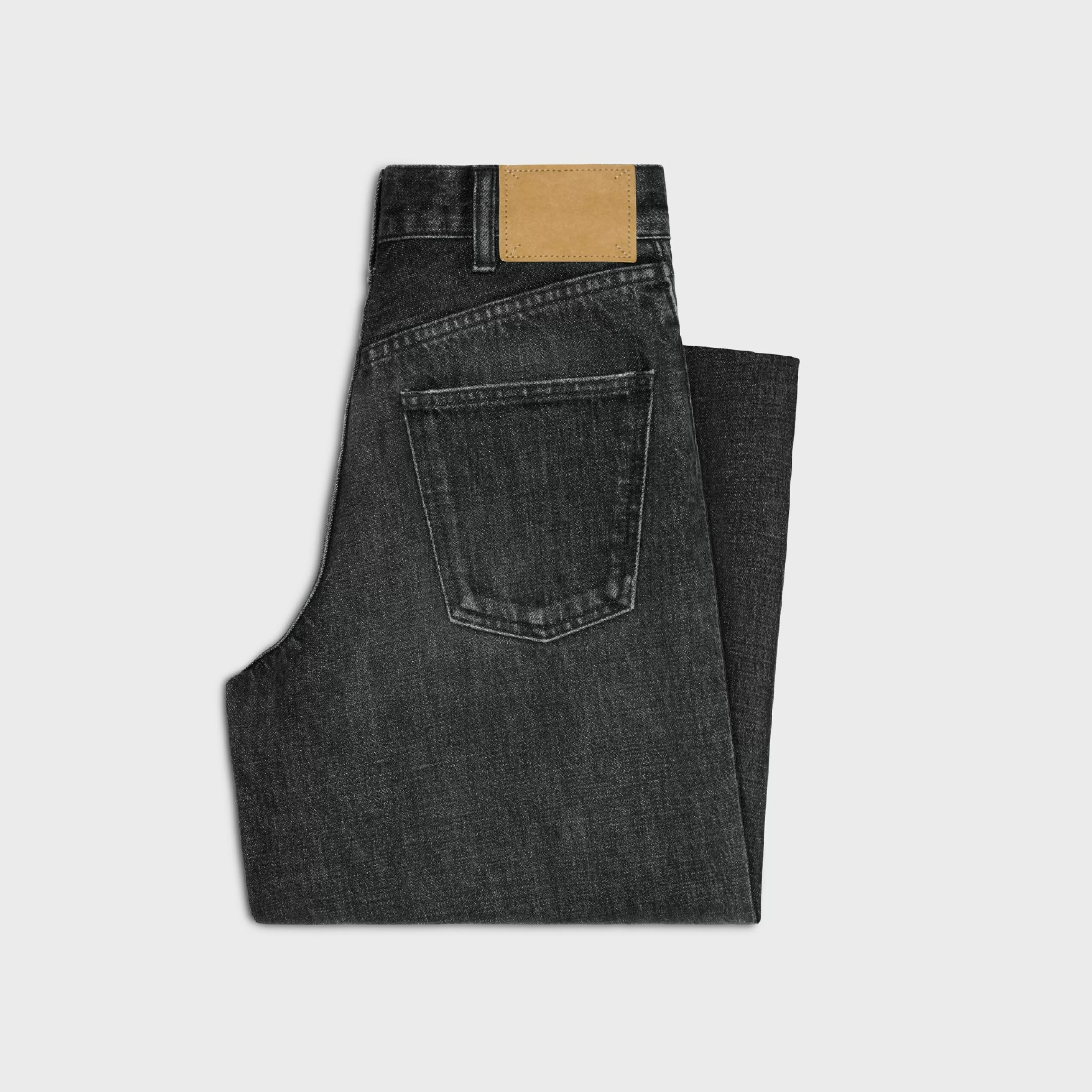 flared surf jeans in black ice rinse denim^CELINE New