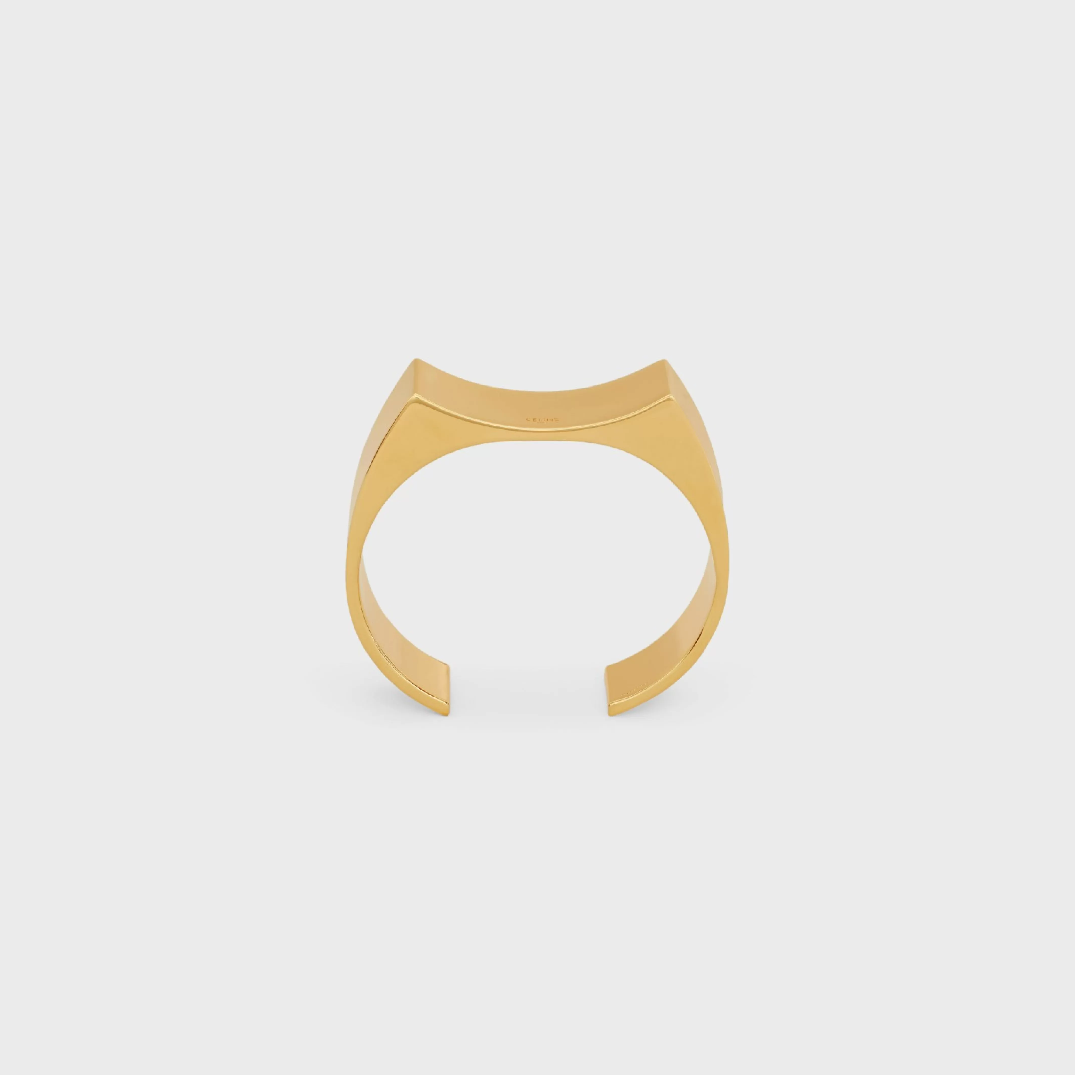 Fmes Abstraites Concave Cuff in Brass with Gold Finish^CELINE Cheap