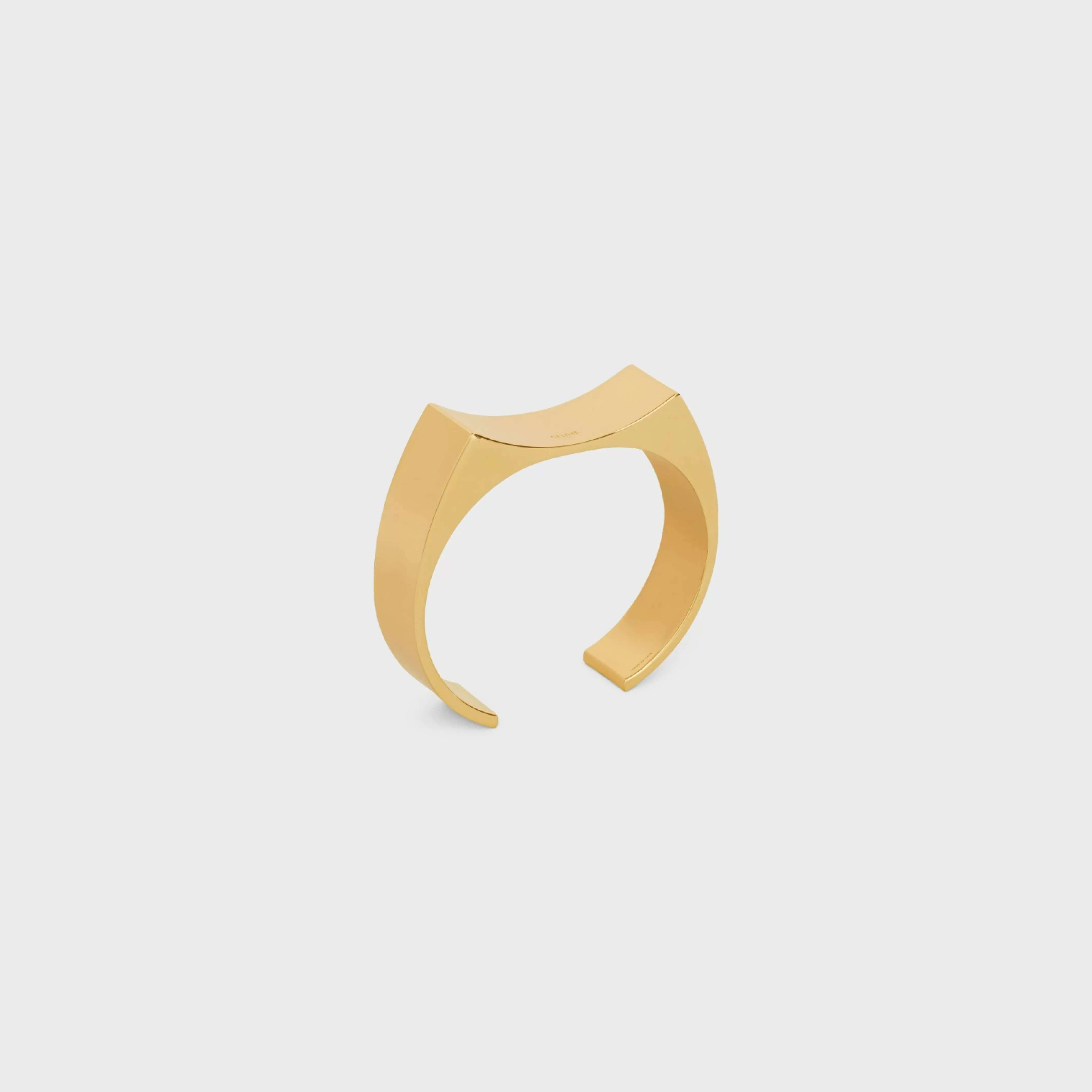 Fmes Abstraites Concave Cuff in Brass with Gold Finish^CELINE Cheap