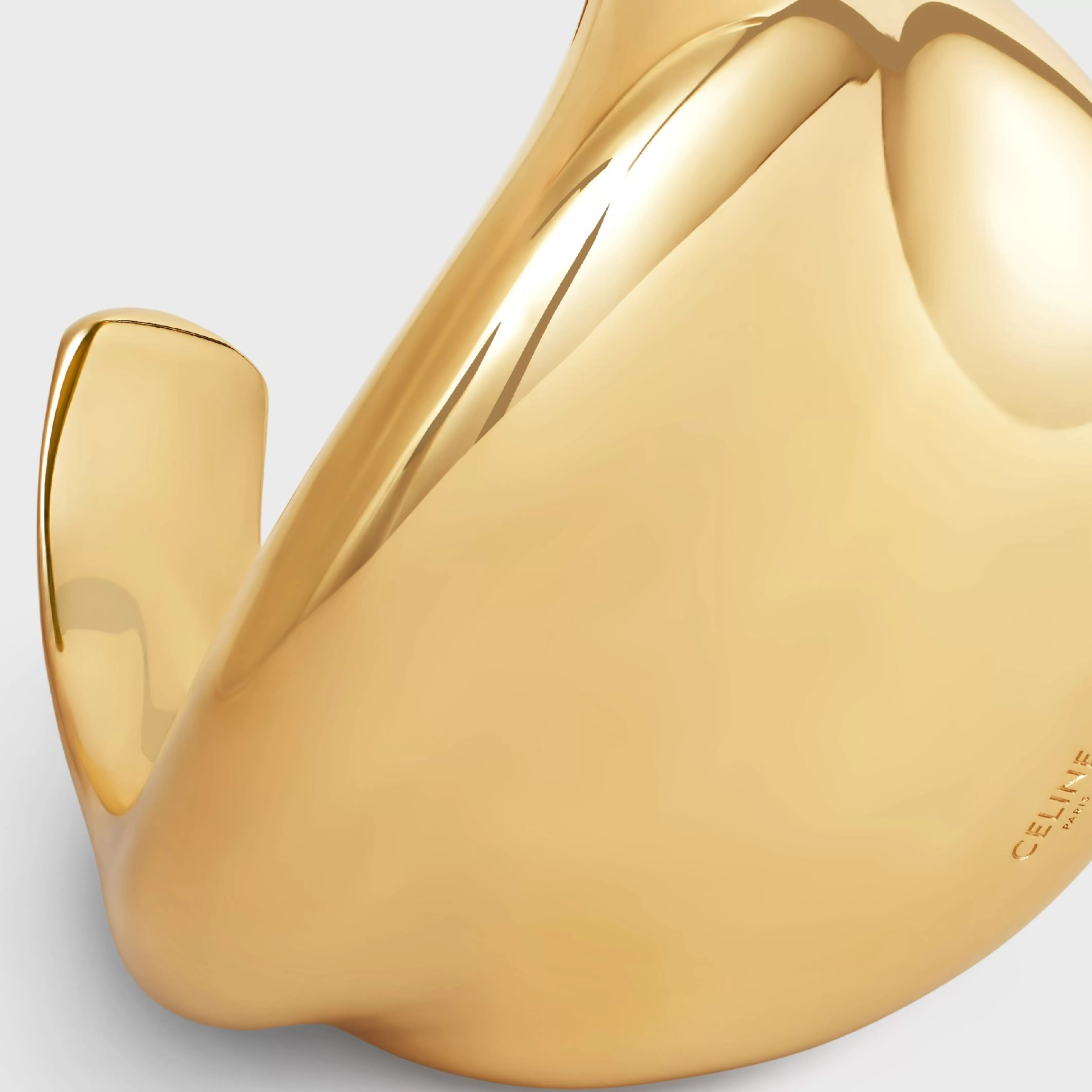 Fmes Abstraites Cosmos Cuff in Brass with Gold Finish^CELINE Sale