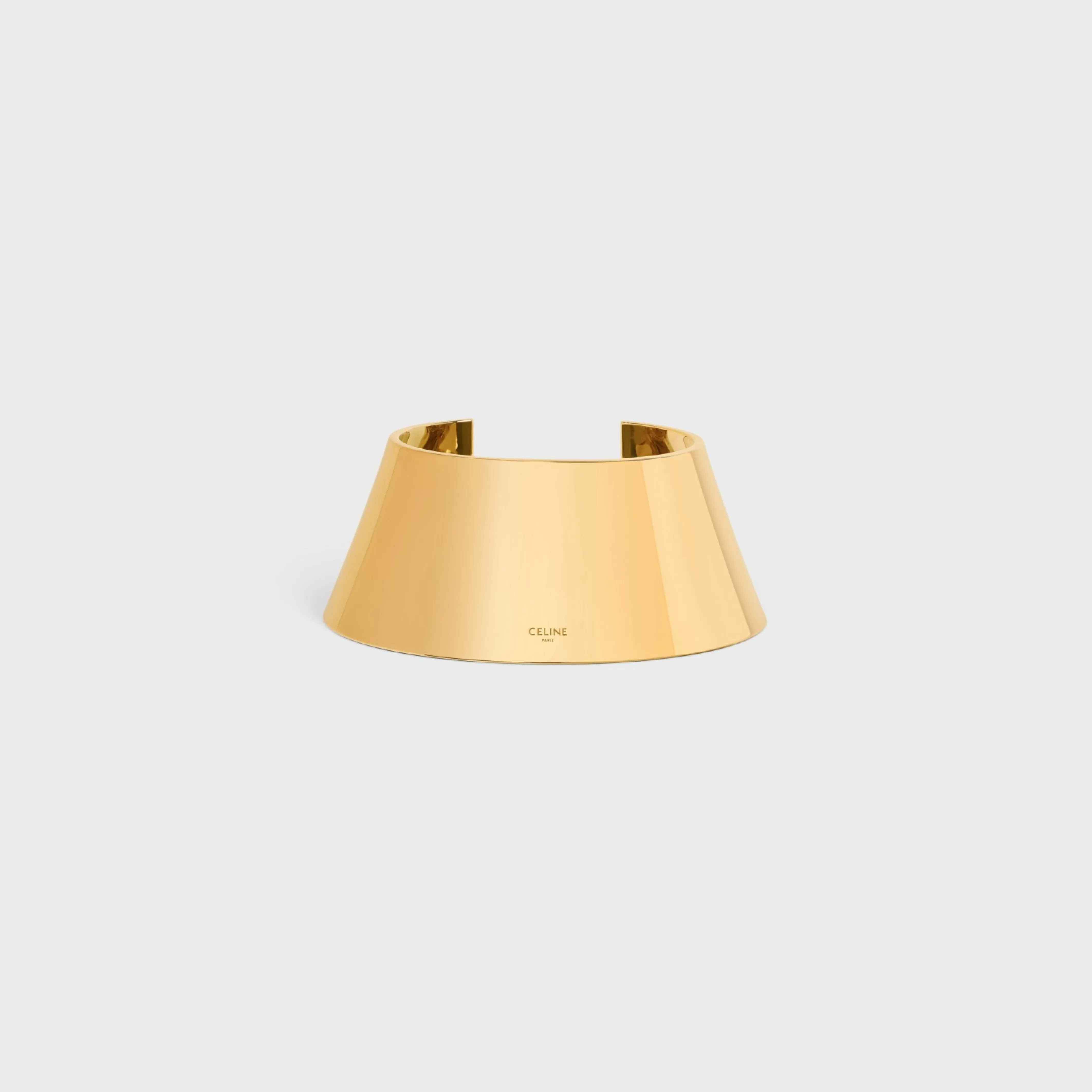 Fmes Abstraites Pyramid Cuff in Brass with Gold Finish^CELINE Outlet