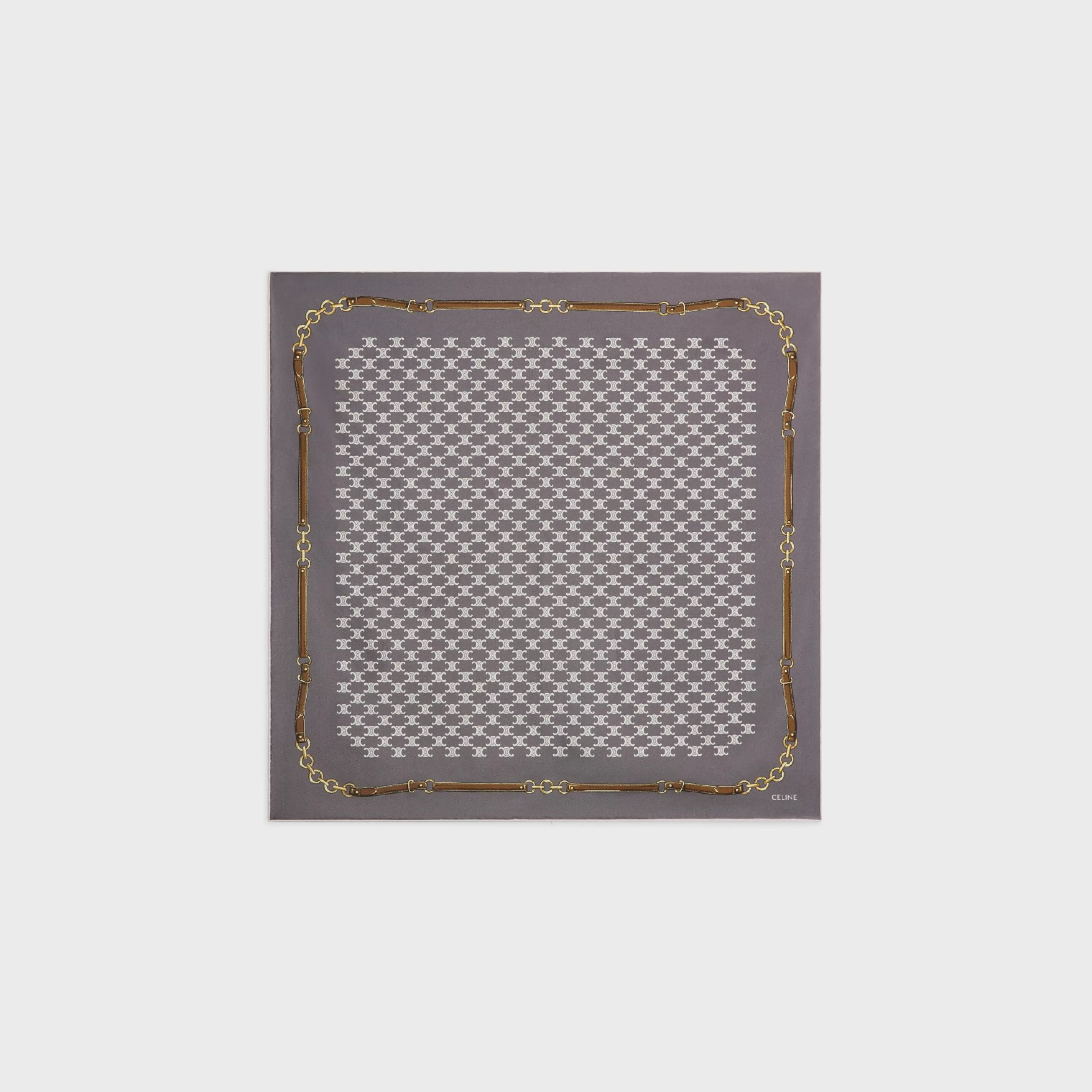 heritage bandana in silk twill^CELINE New