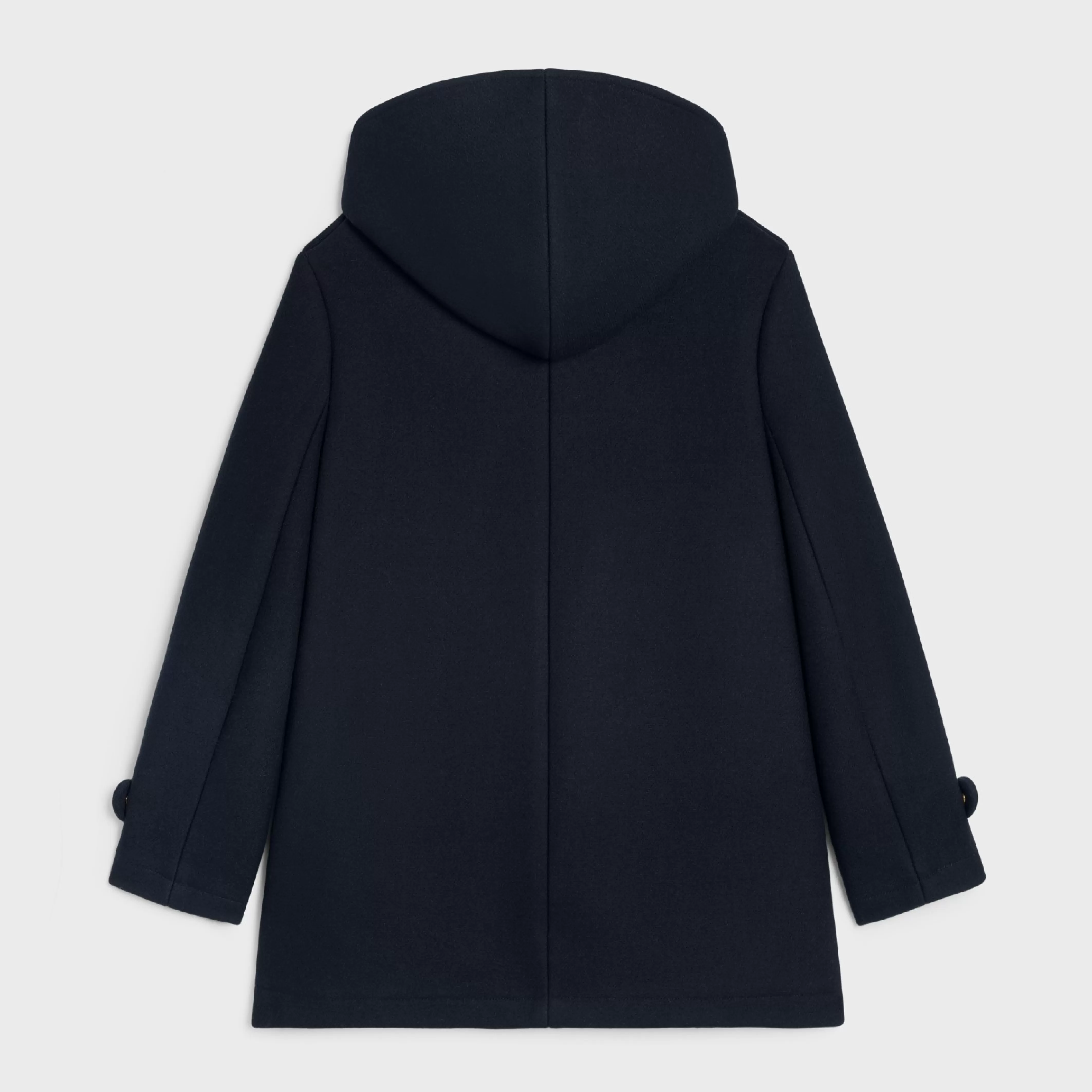 hooded Triomphe coat in wool felt^CELINE Best