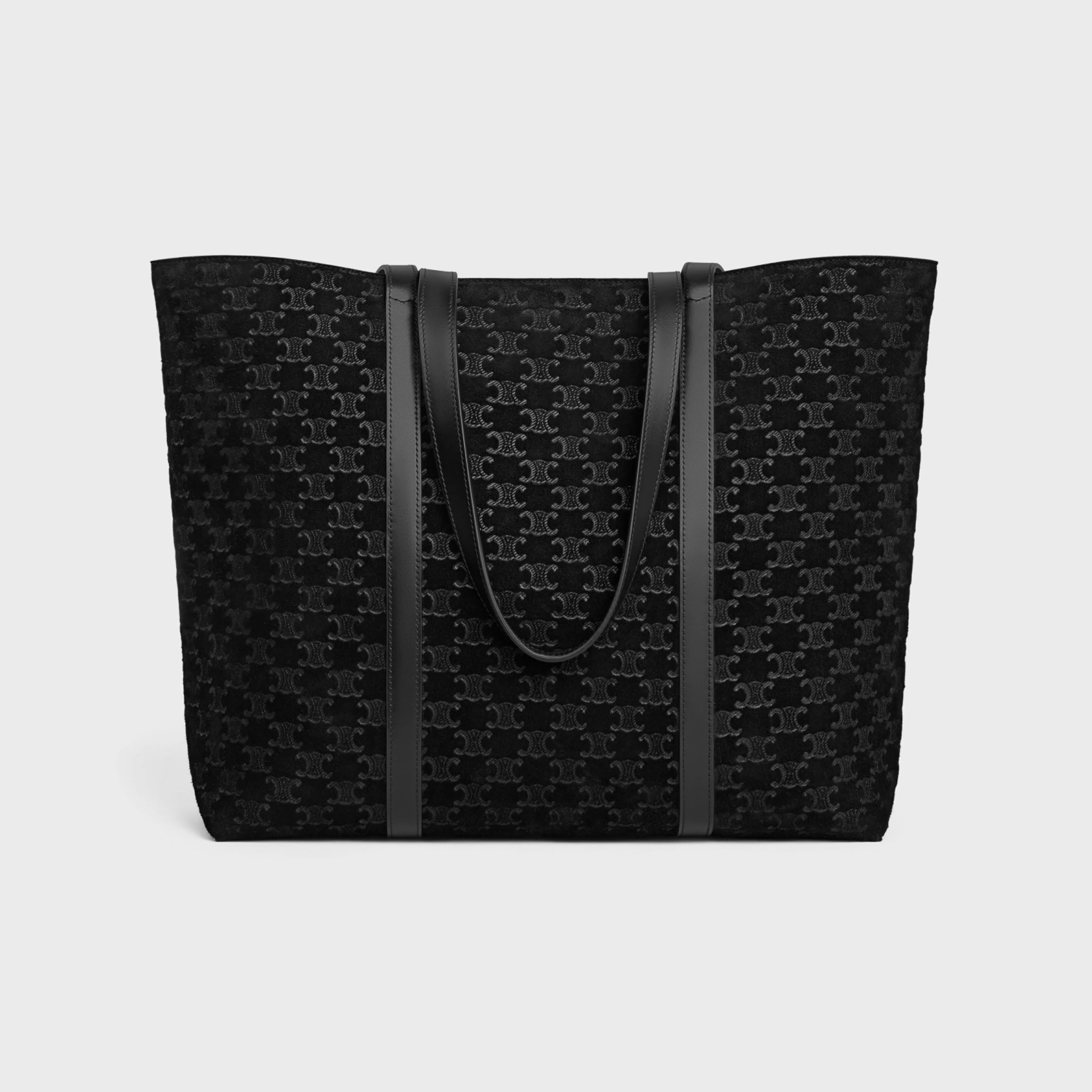 HORIZONTAL MUSEUM BAG in SUEDE CALFSKIN WITH TRIOMPHE EMBOSSED^CELINE Hot