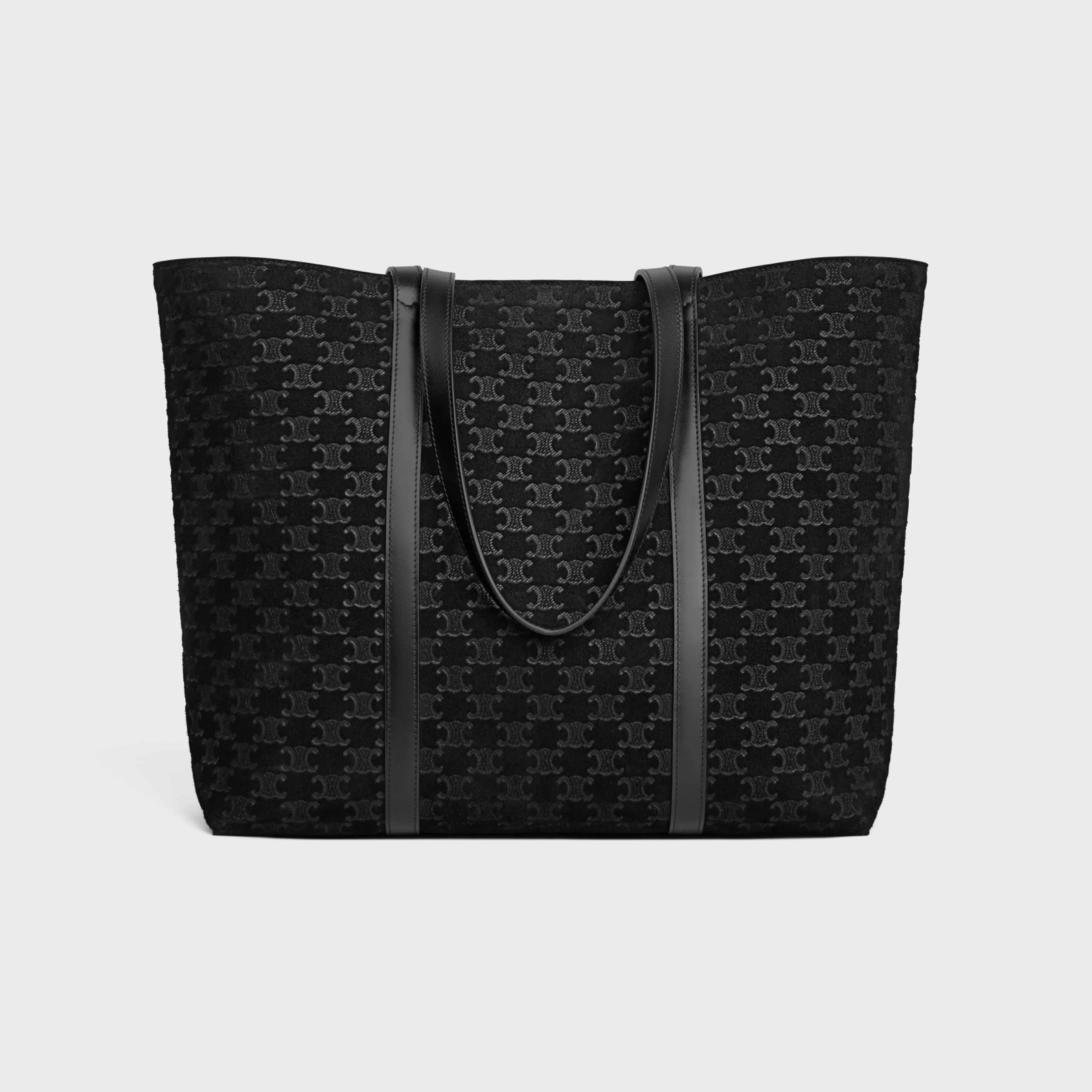 HORIZONTAL MUSEUM BAG in SUEDE CALFSKIN WITH TRIOMPHE EMBOSSED^CELINE Hot