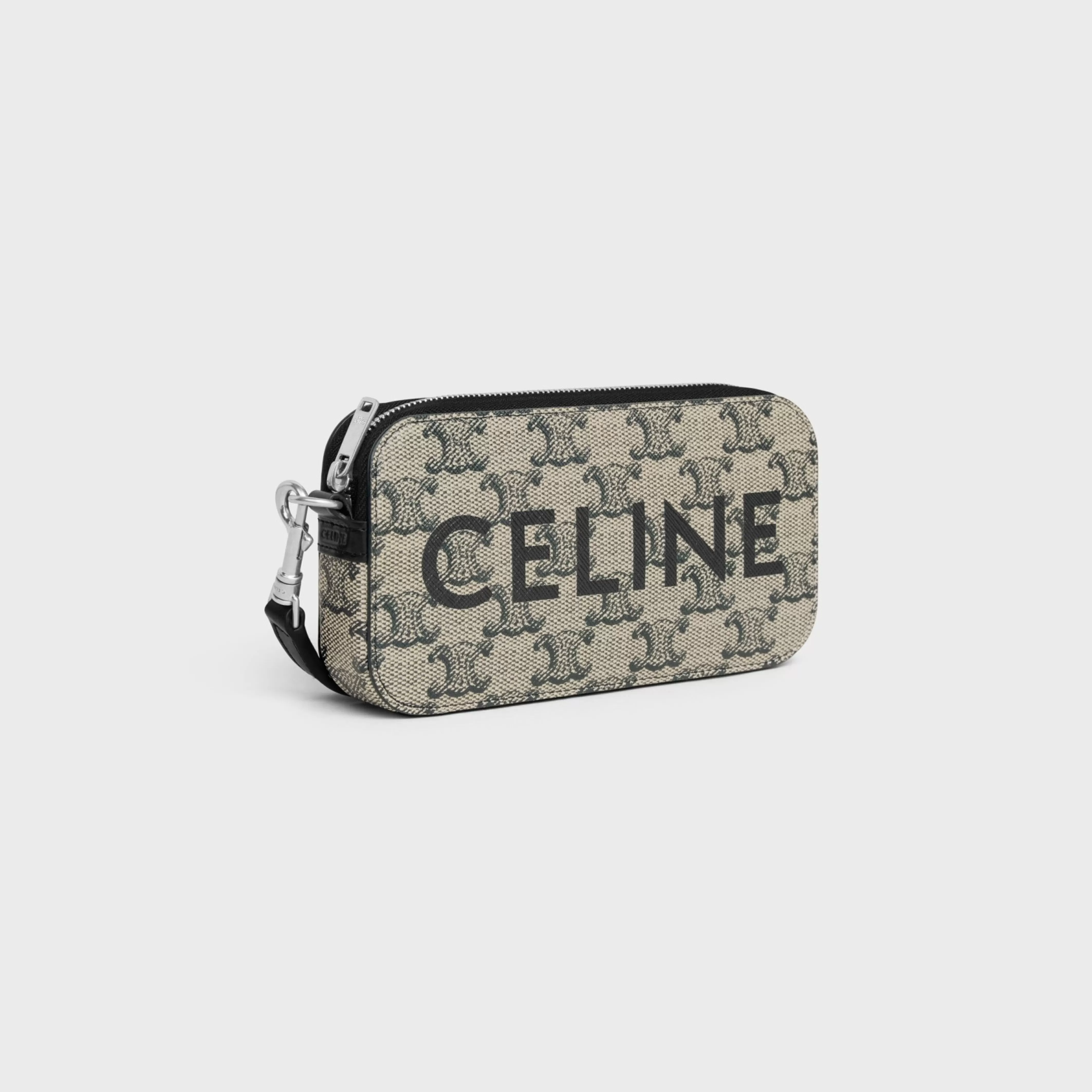 Horizontal pouch in TRIOMPHE CANVAS WITH PRINT^CELINE Best