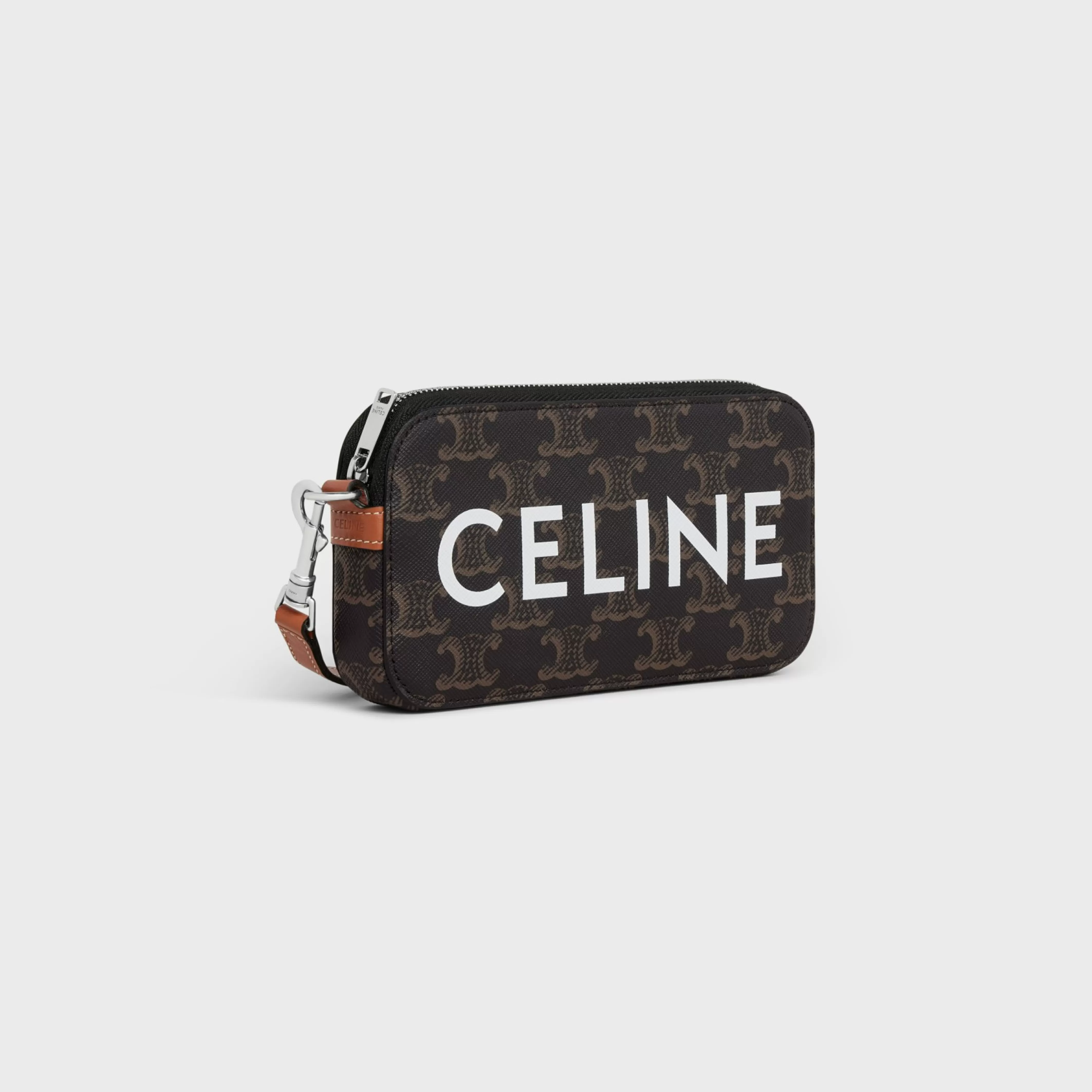 Horizontal pouch in Triomphe canvas with print^CELINE Store