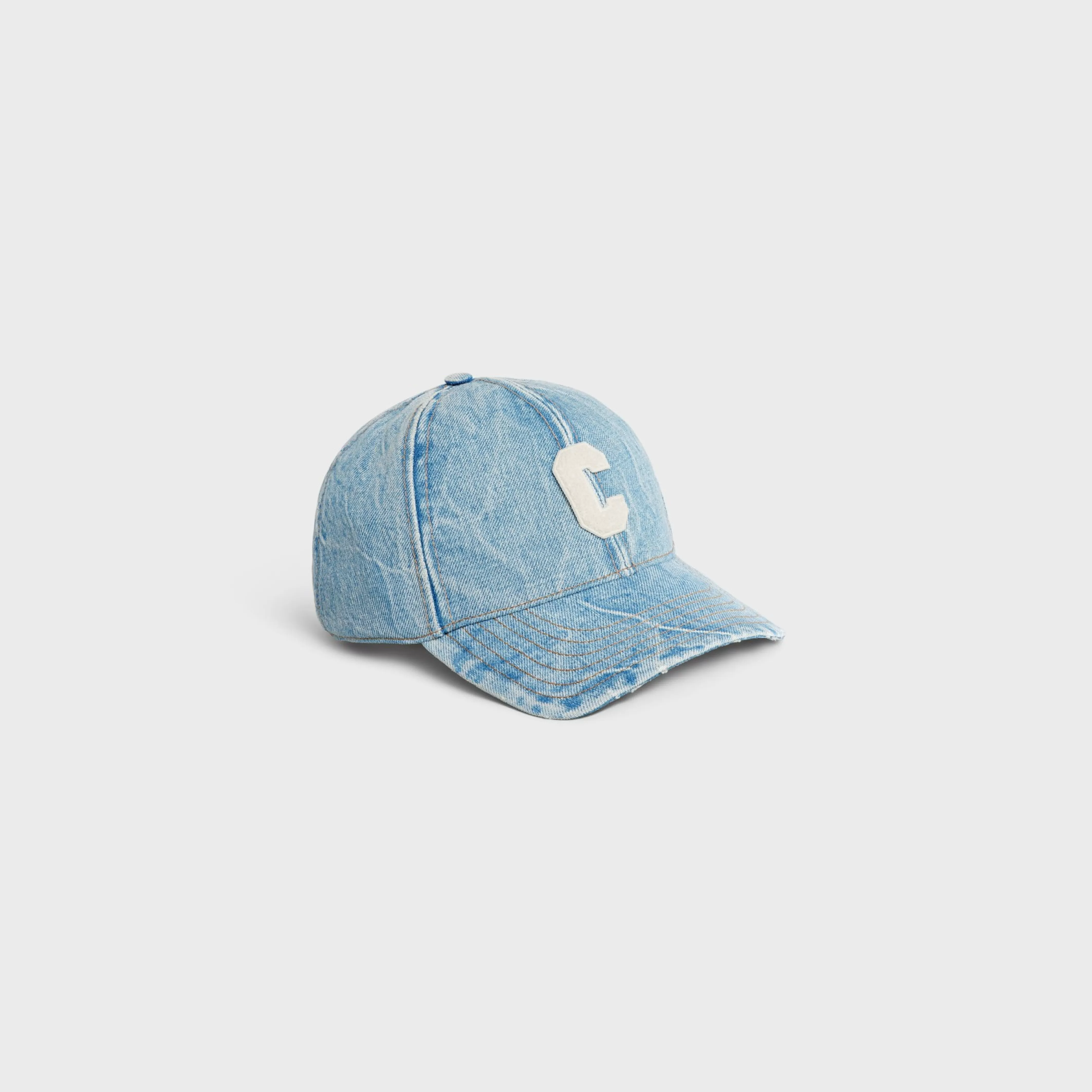 initial baseball cap in denim^CELINE Hot