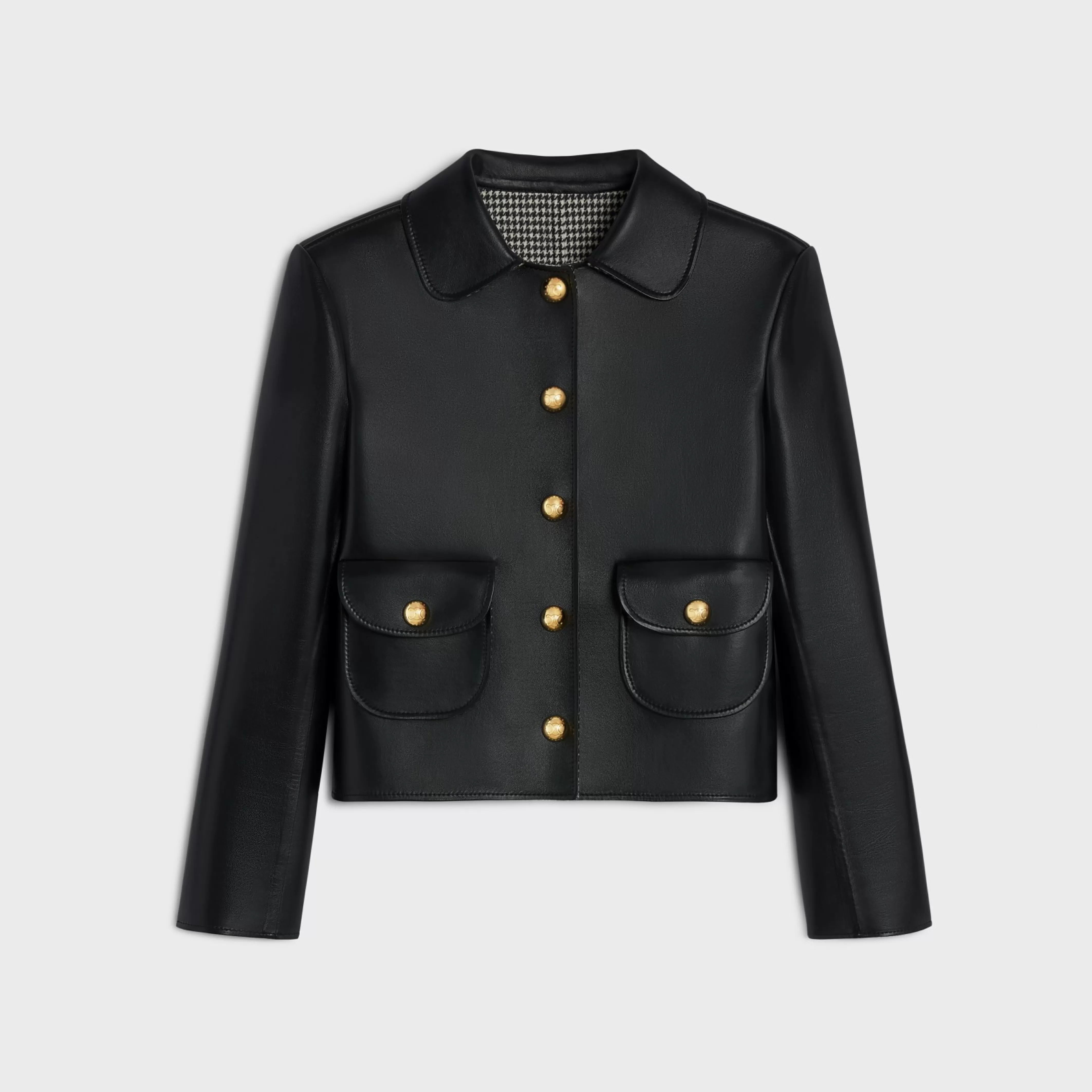 jacket with Claudine collar in soft lambskin^CELINE Hot