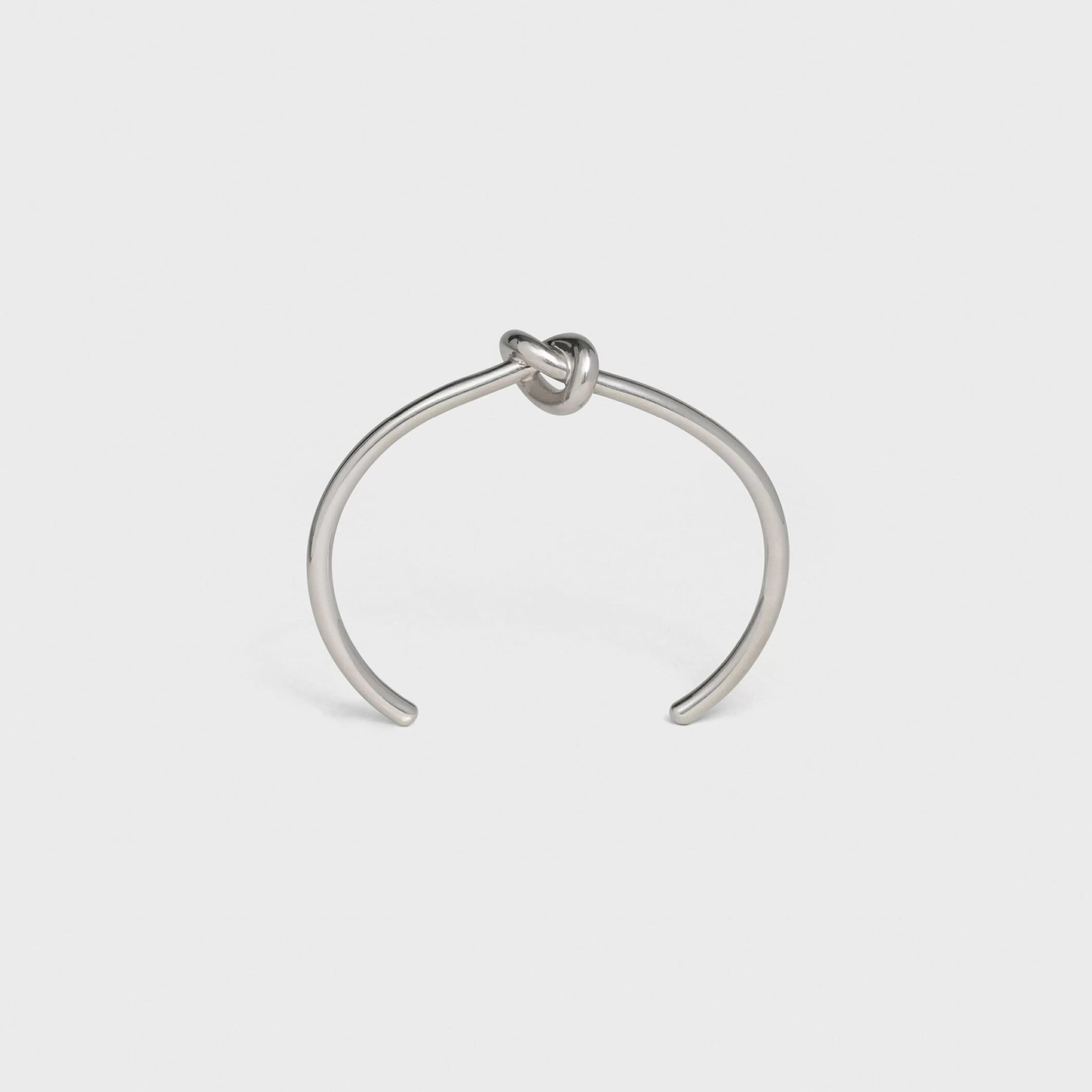 Knot Extra-Thin Bracelet in Brass with Rhodium finish^CELINE Discount