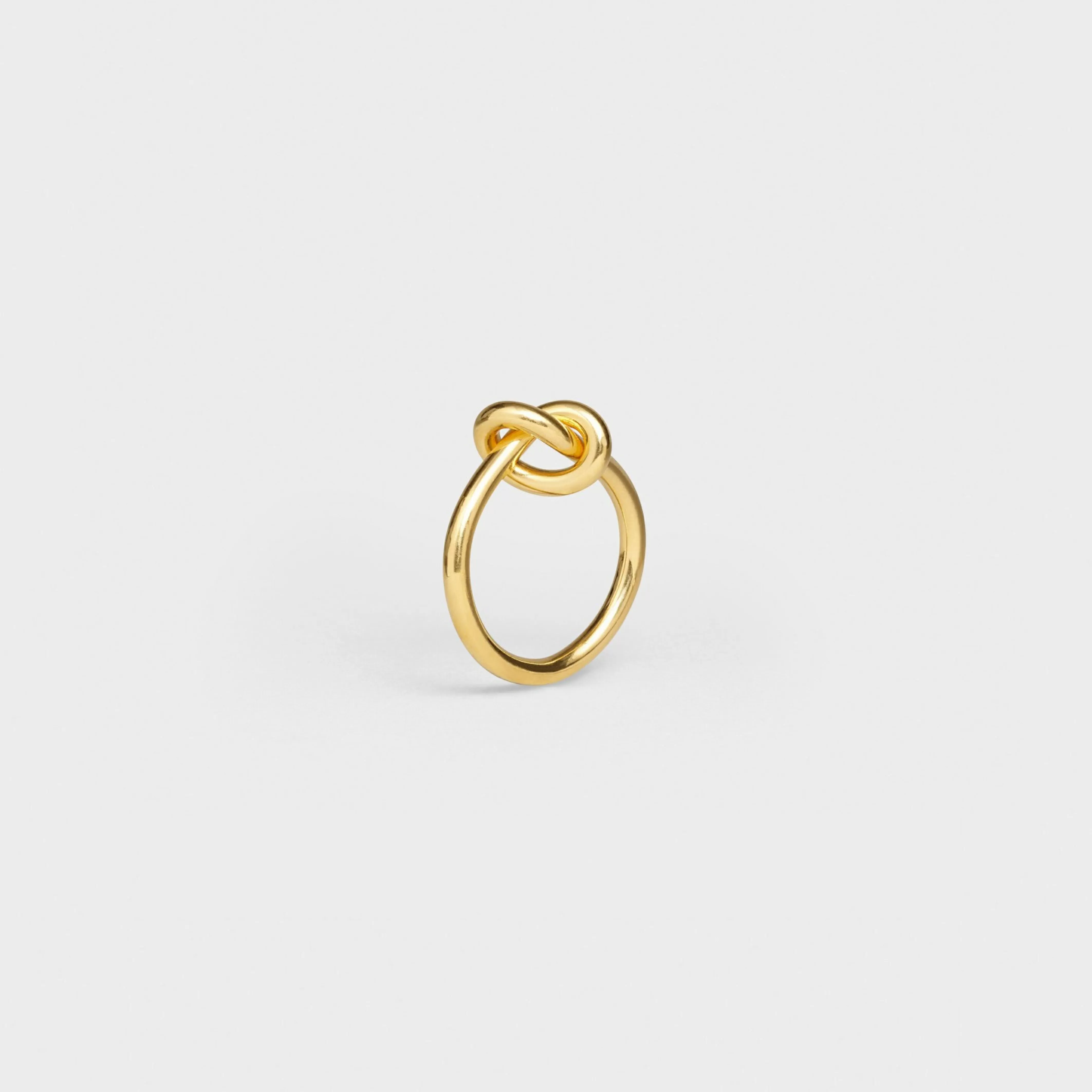 Knot Ring in Brass with Gold finish^CELINE Store