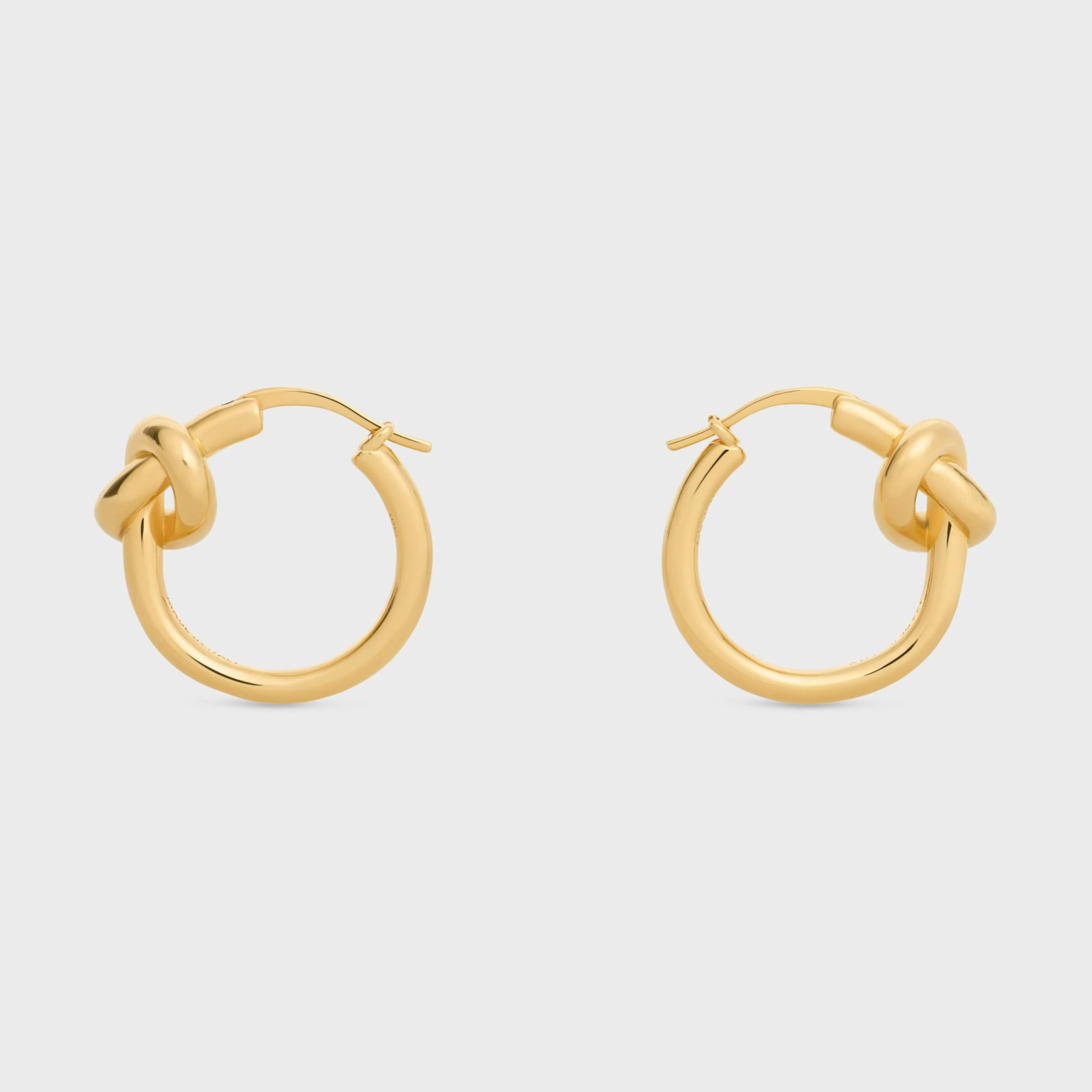 Knot Small Hoops in Brass with Gold finish^CELINE New