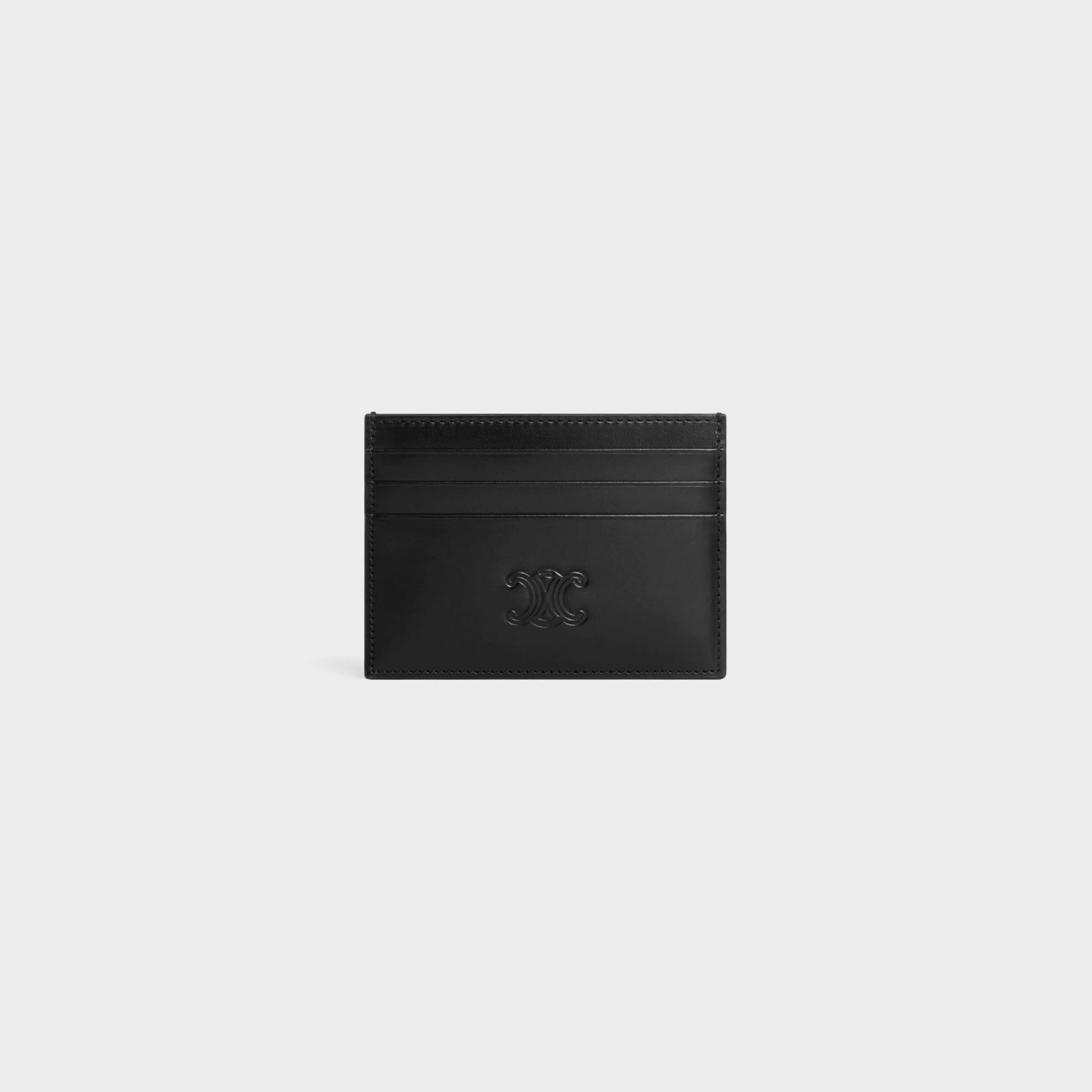 LARGE CARD HOLDER in Satinated calfskin with triomphe embossed^CELINE Best Sale