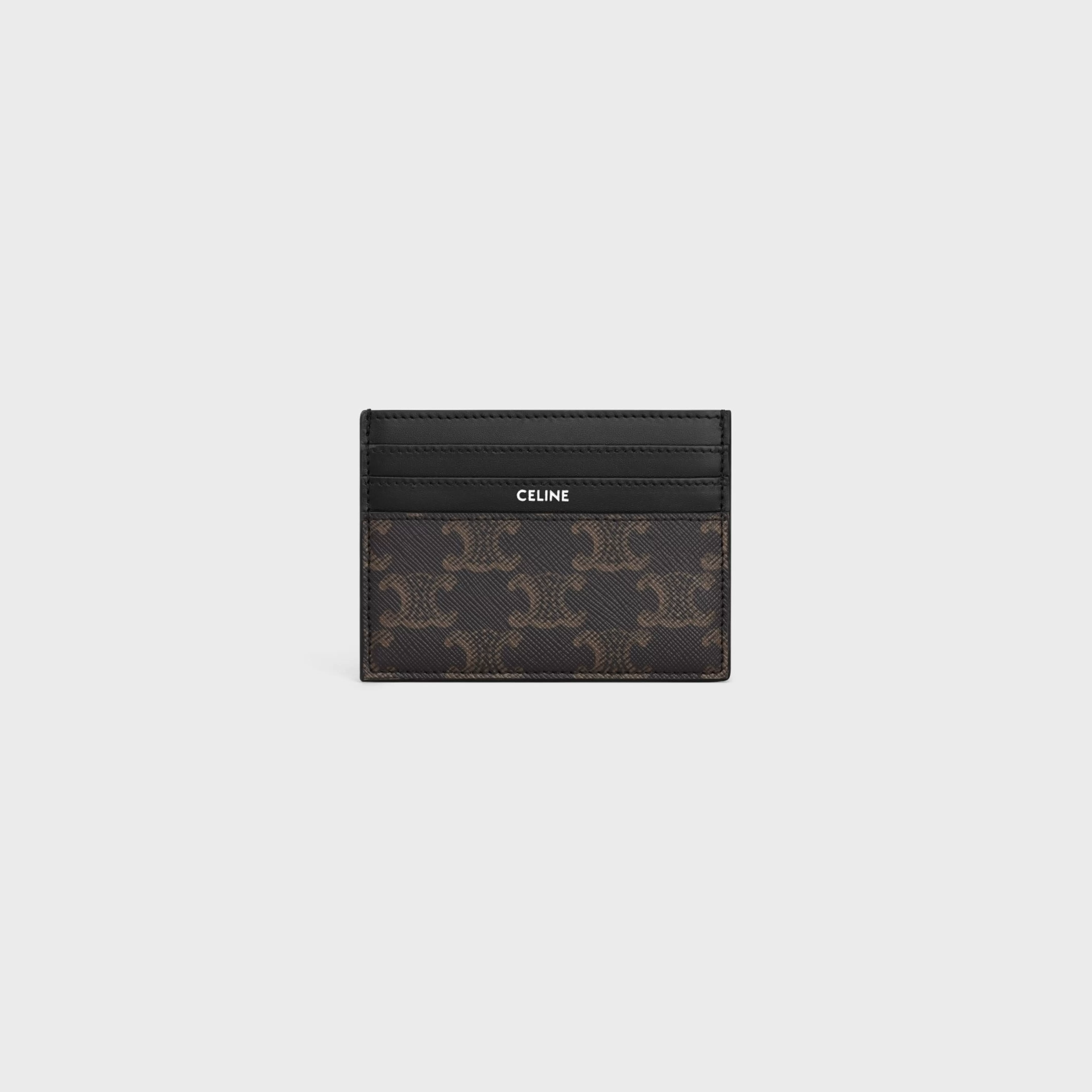 LARGE CARD HOLDER in TRIOMPHE CANVAS AND CALFSKIN^CELINE Online