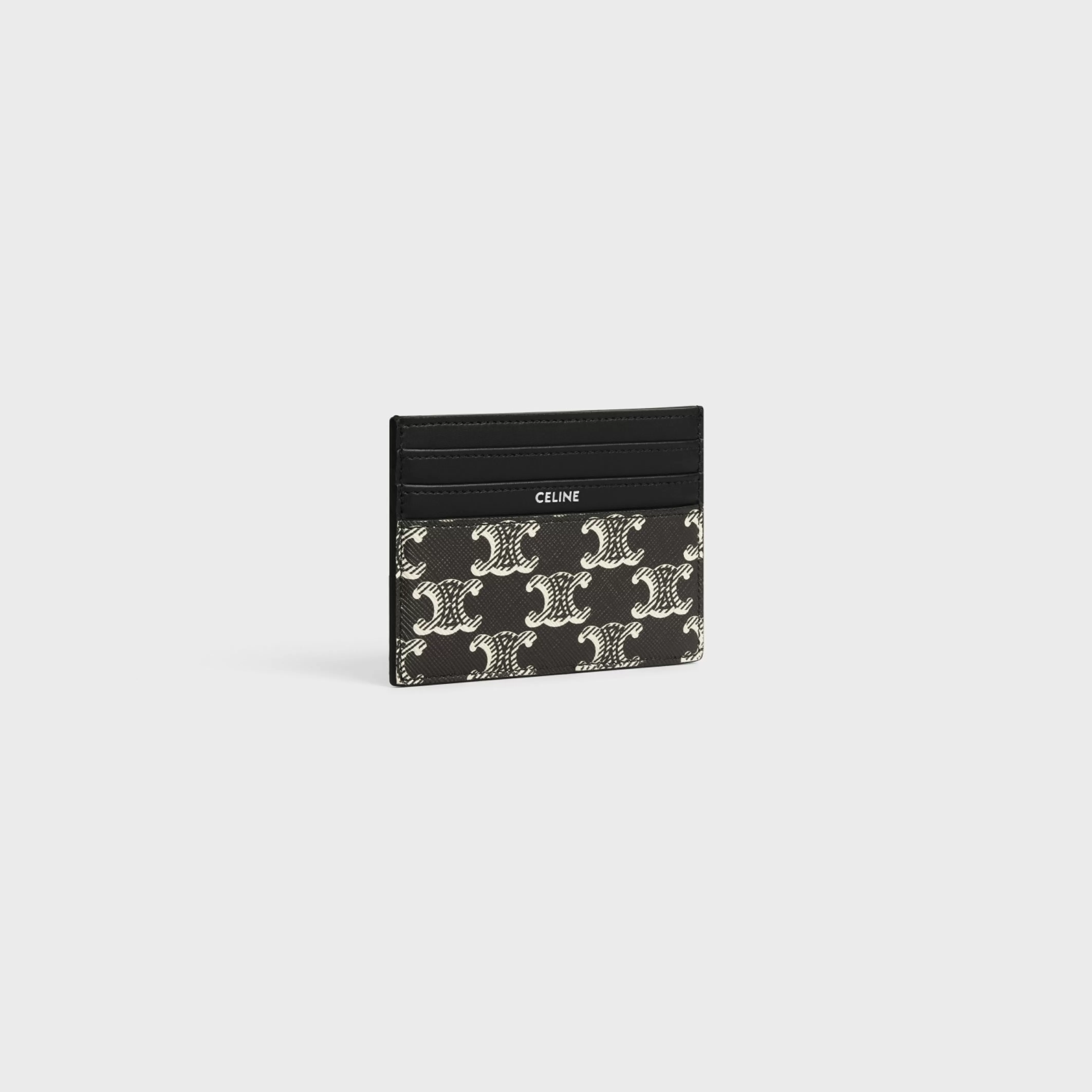 LARGE CARD HOLDER in Triomphe canvas two-tone and calfskin^CELINE Shop